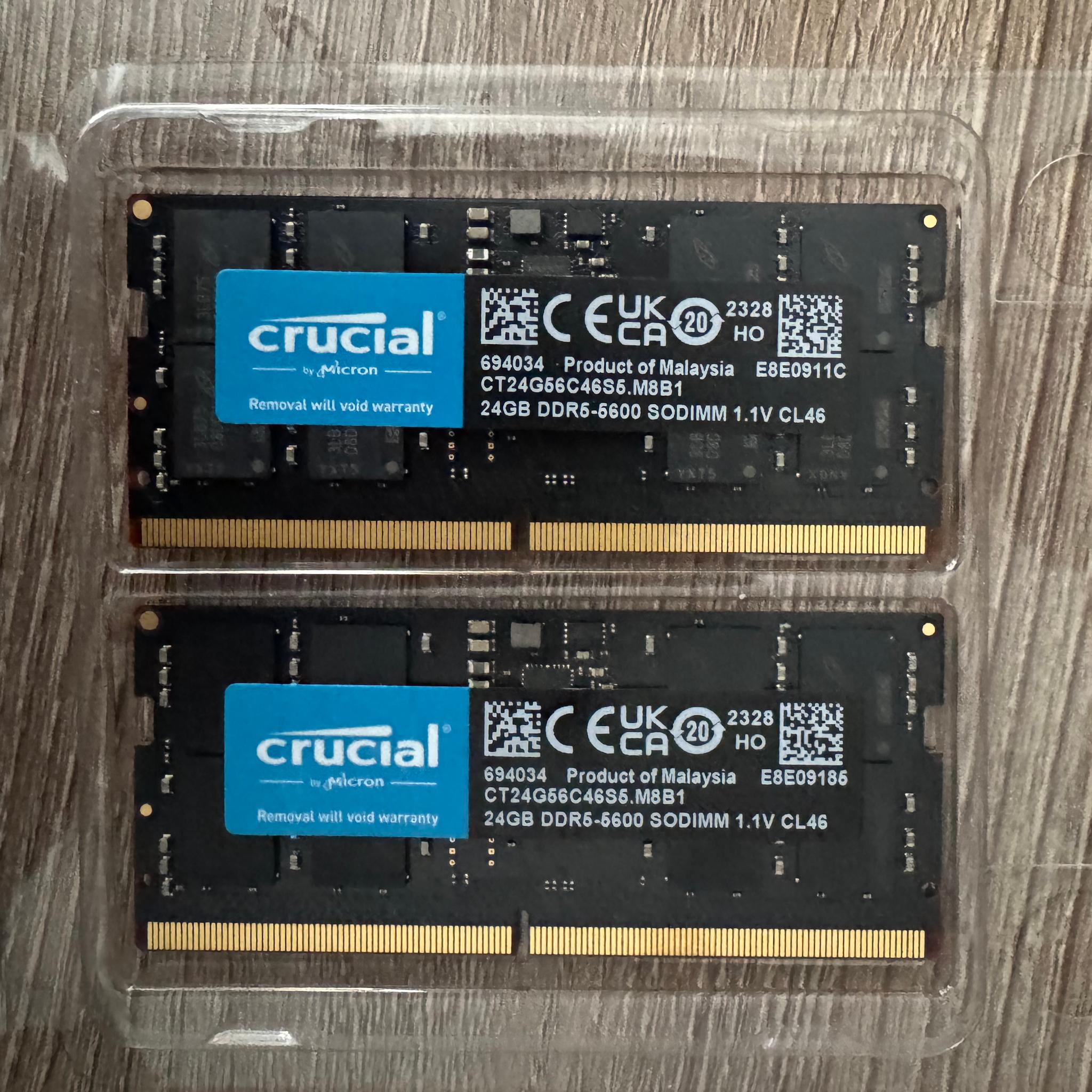 Crucial DDR5 2x24gb 5600 SO-DIMM