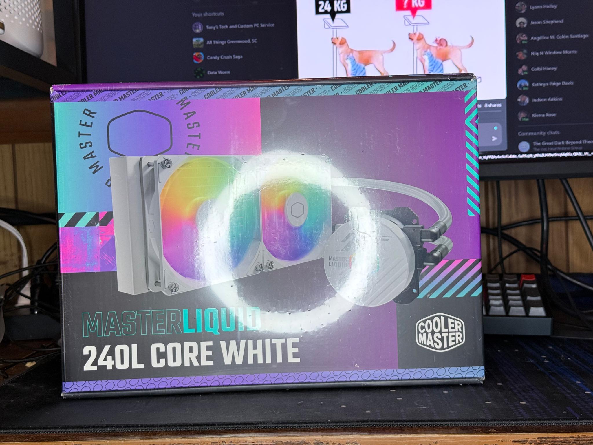 BNIB Cooler Master 240L Core 240mm White AIO Cooler