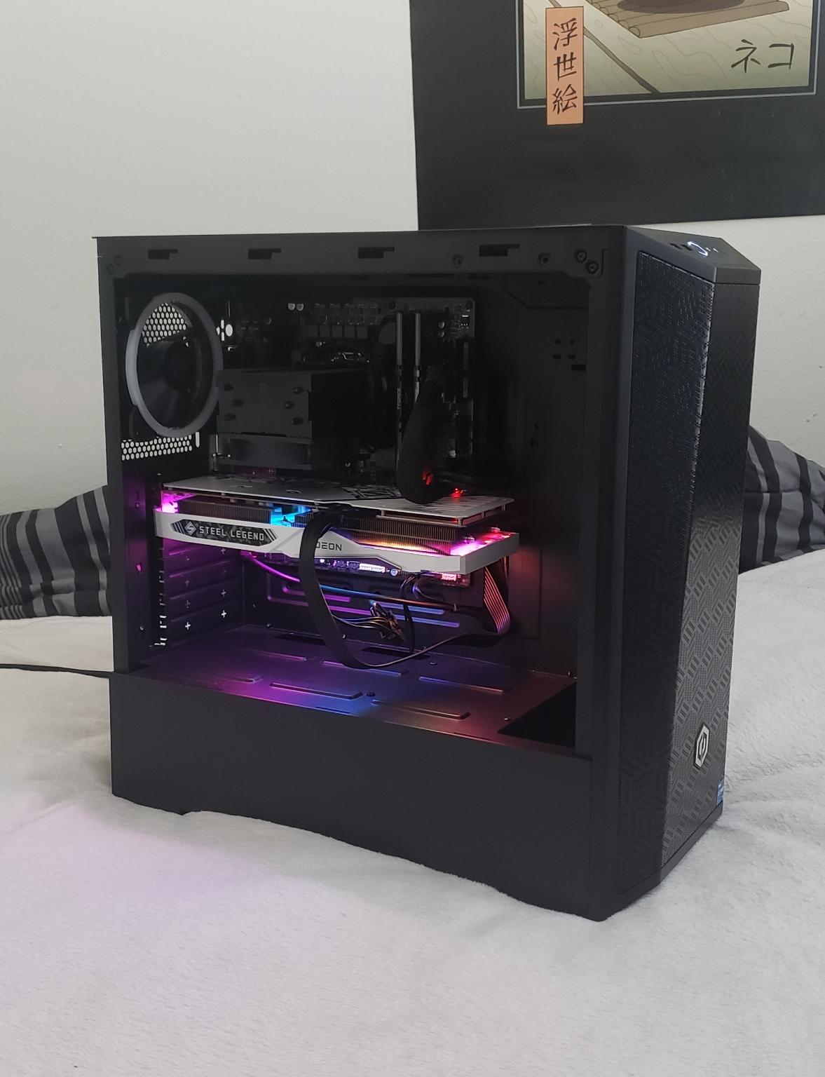 "The Neon-Steel" High-End Gaming PC, i7-12700k, RX 6650 XT