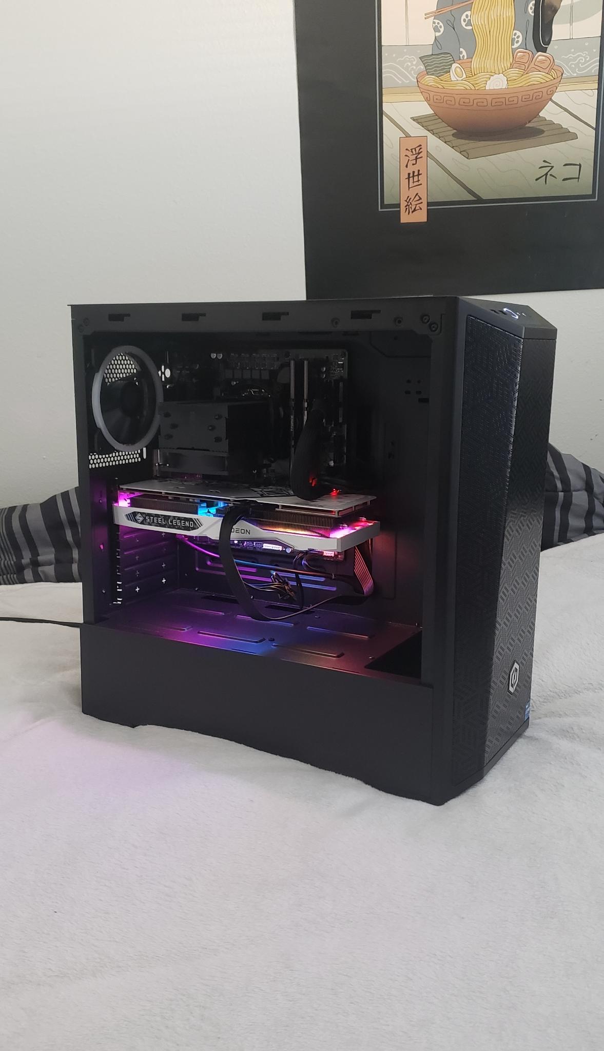 "The Neon-Steel" High-End Gaming PC, i7-12700k, RX 6650 XT
