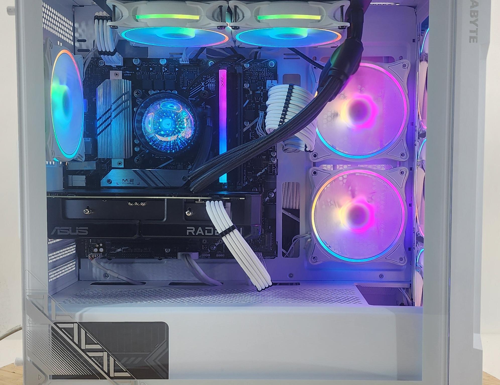 Gaming PC i5-14400F 16GB RAM 1TB SSD RX 7600 XT 16GB Windows 11 Computer
