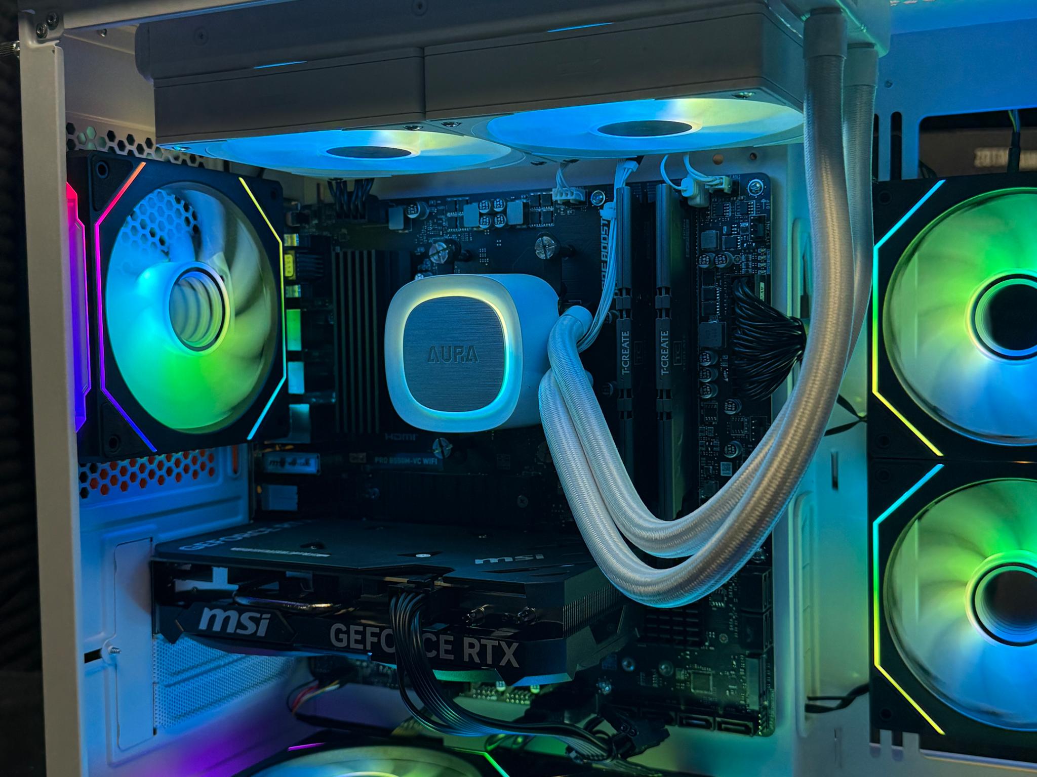 RGB Gaming PC - Ryzen 5 5600 / RTX 4060 Ti 8gb / 16GB DDR4 / 8 RGB Fans / 1TB SSD
