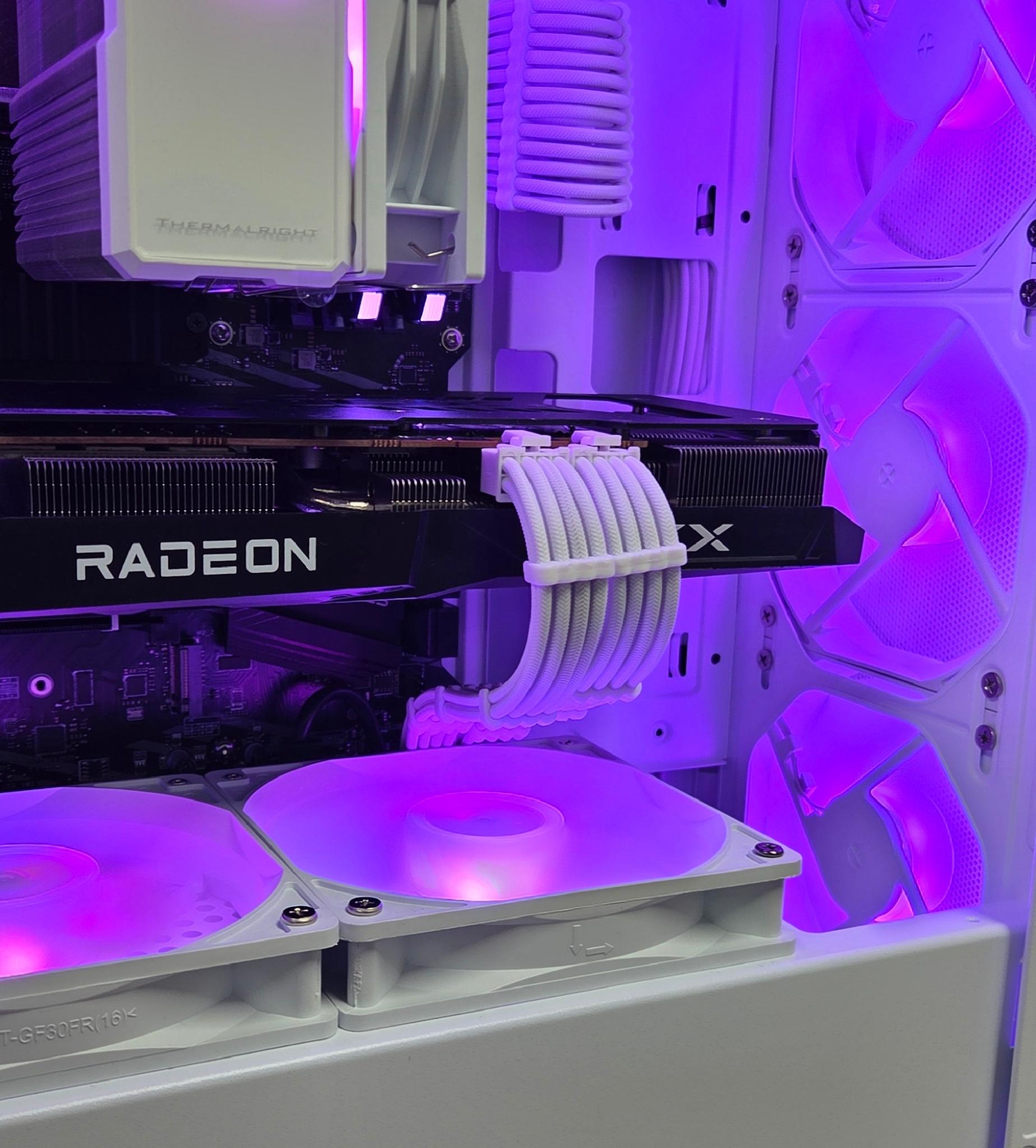 ❄️ UDGX Snowveil Shade — Ryzen 5 • RX 6700 10GB — 1080p/1440p White RGB Gaming PC