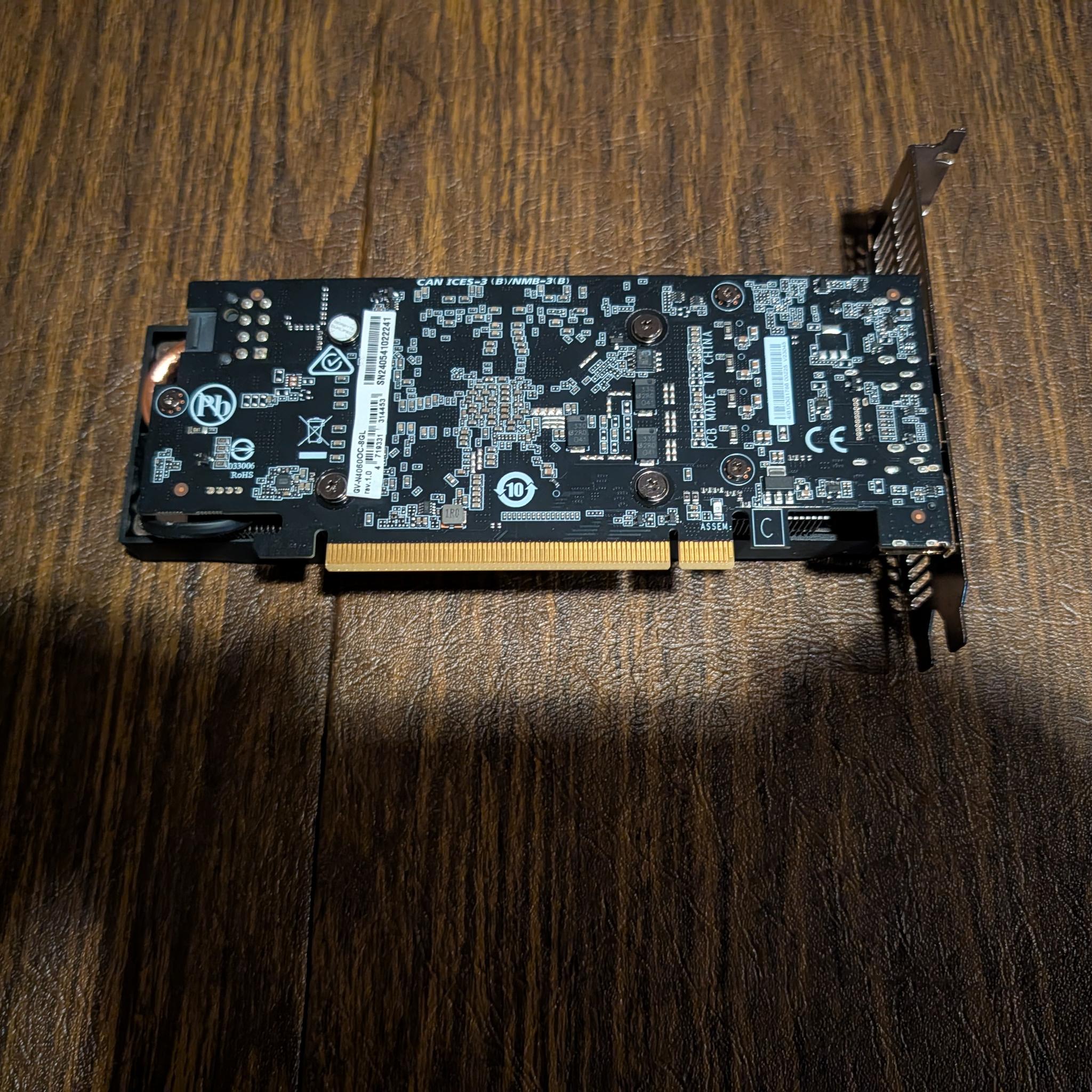 GIGABYTE GeForce RTX 4060 OC Low Profile 8G GDDR6