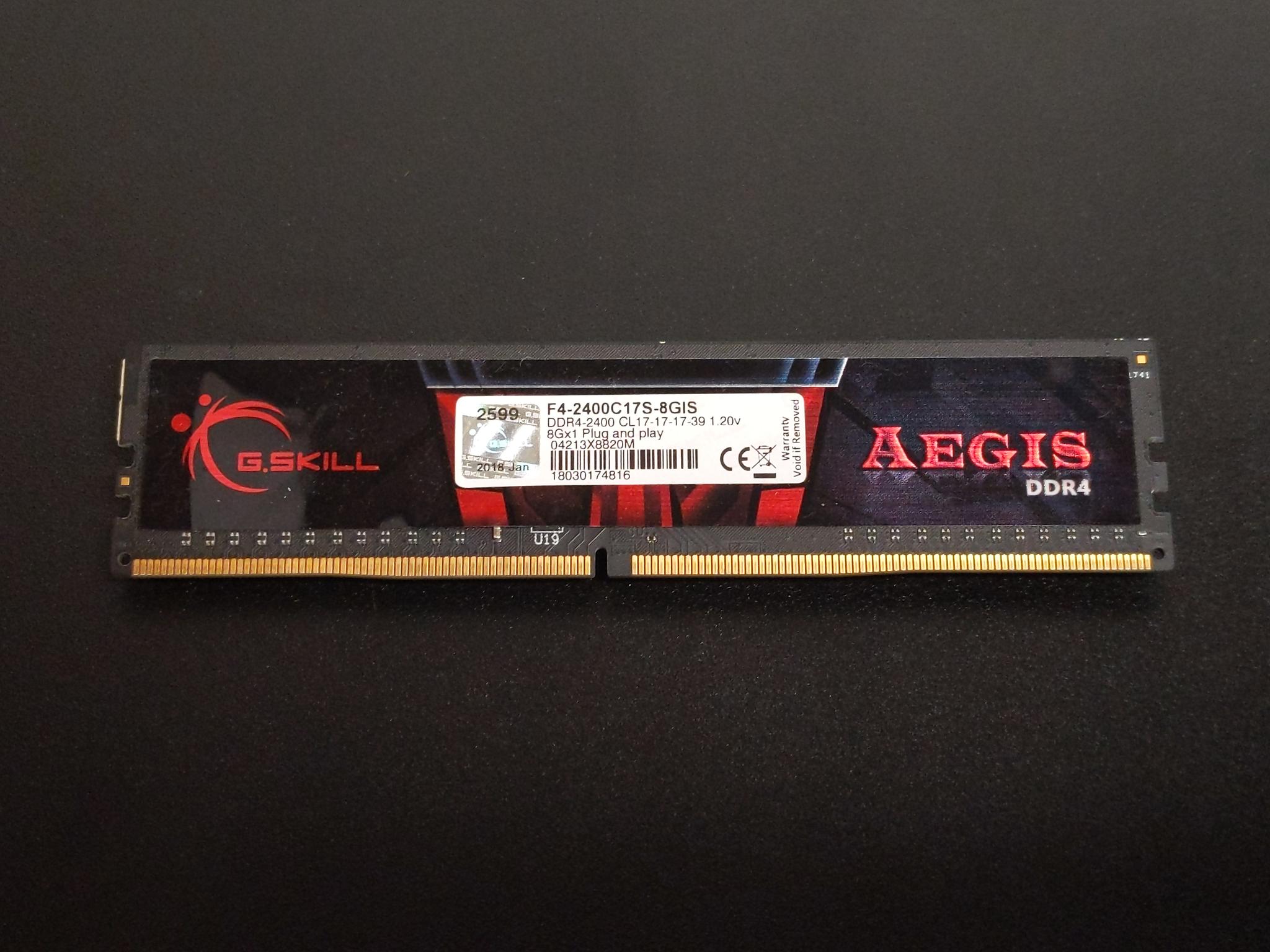 DDR4-2400 8GB G.Skill Aegis RAM