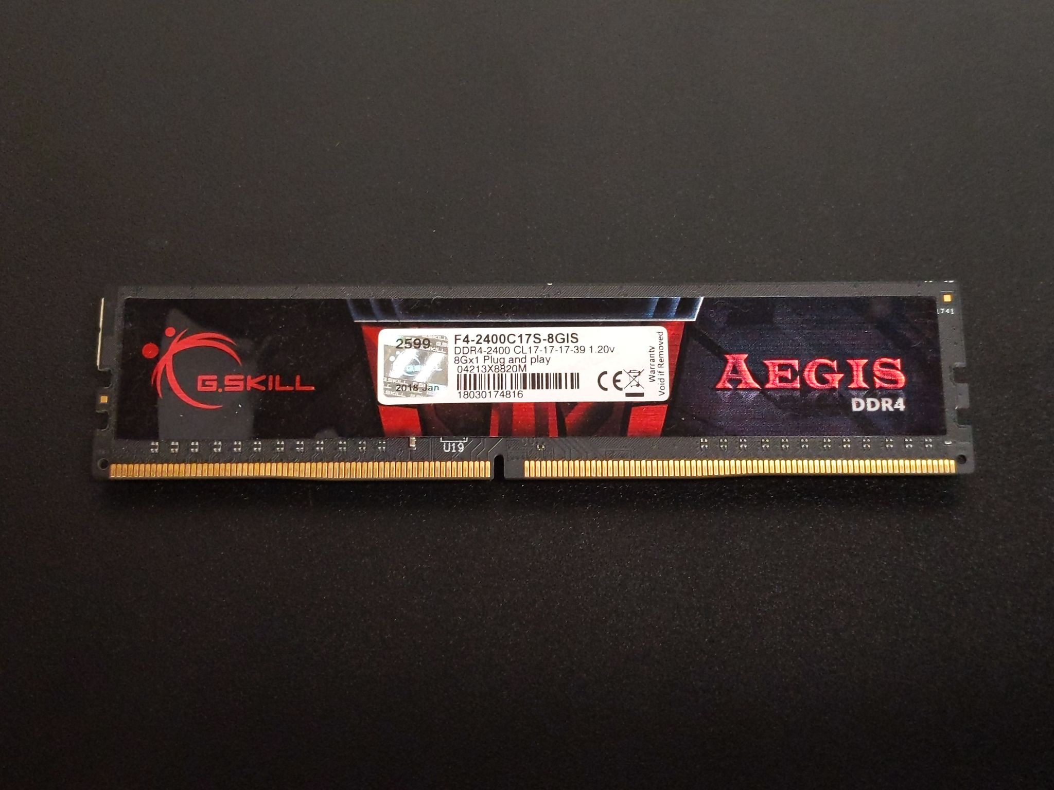 DDR4-2400 8GB G.Skill Aegis RAM