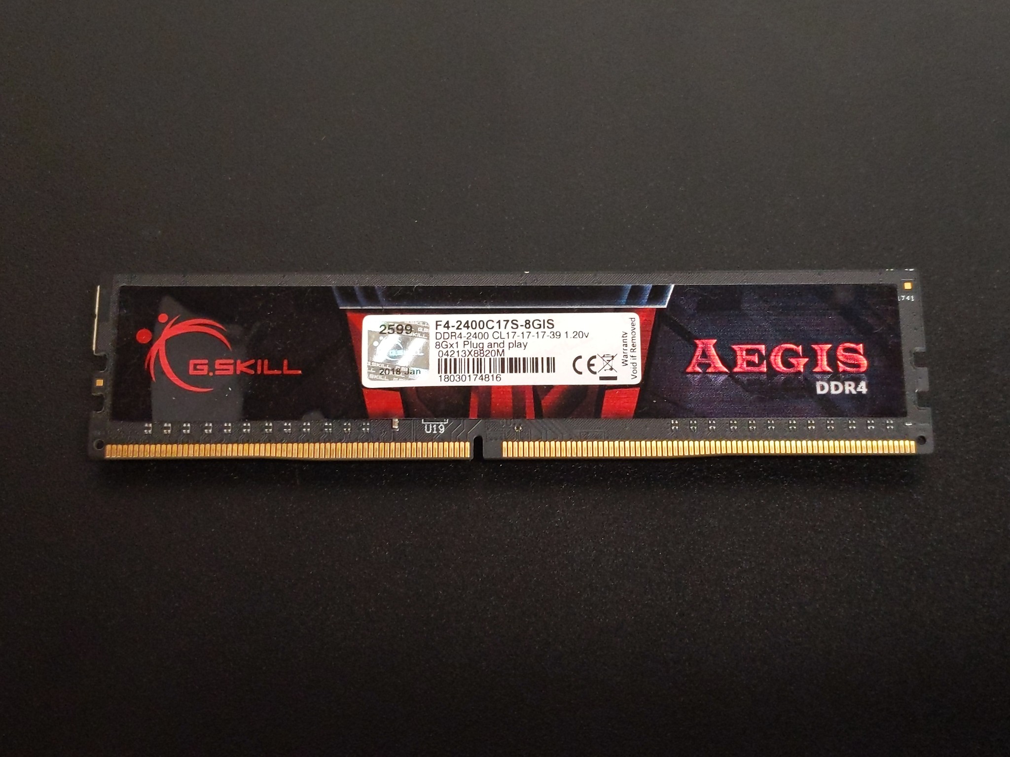 DDR4-2400 8GB G.Skill Aegis RAM