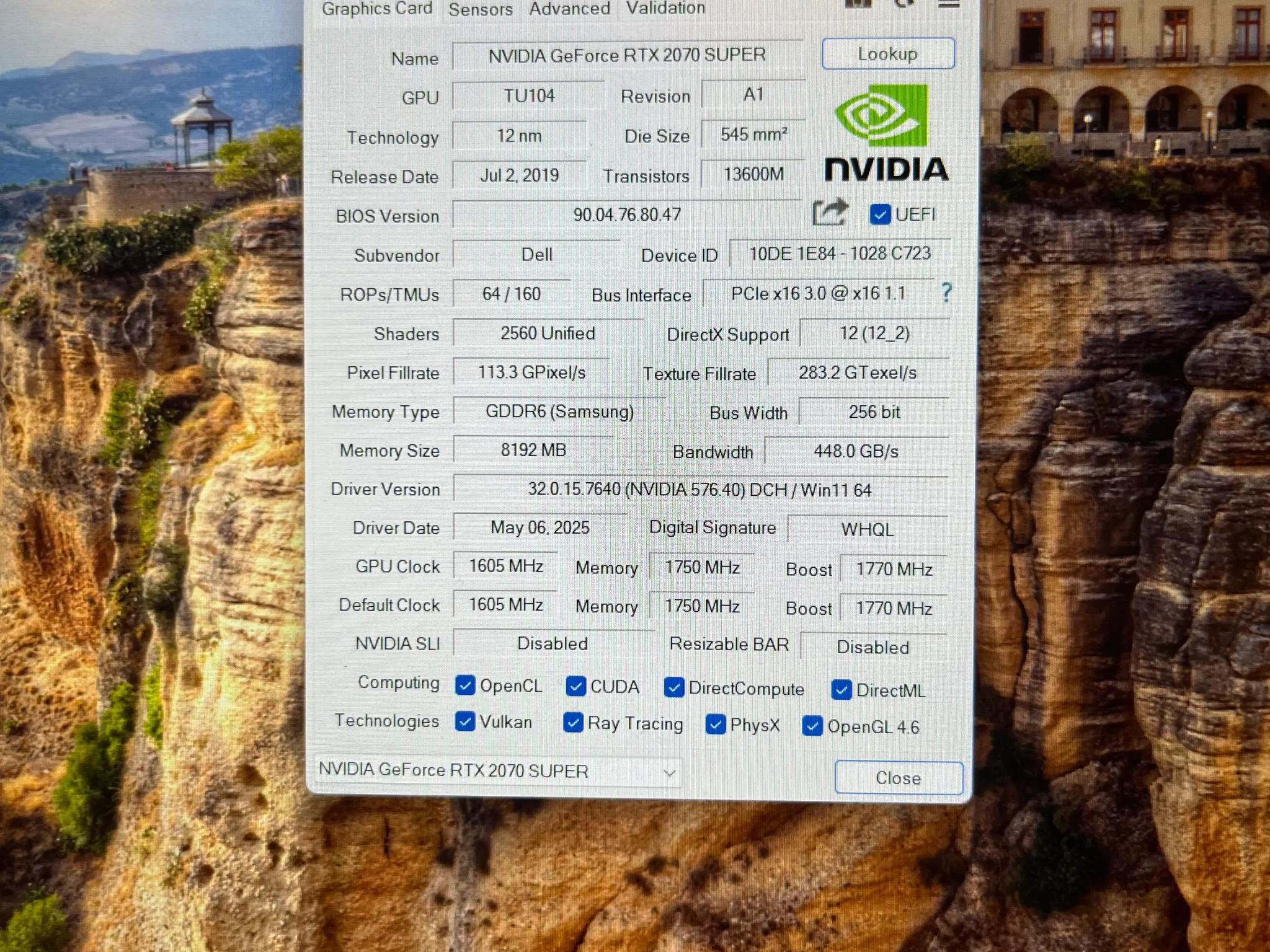 2070S OEM Model Nvidia RTX 2070 Super