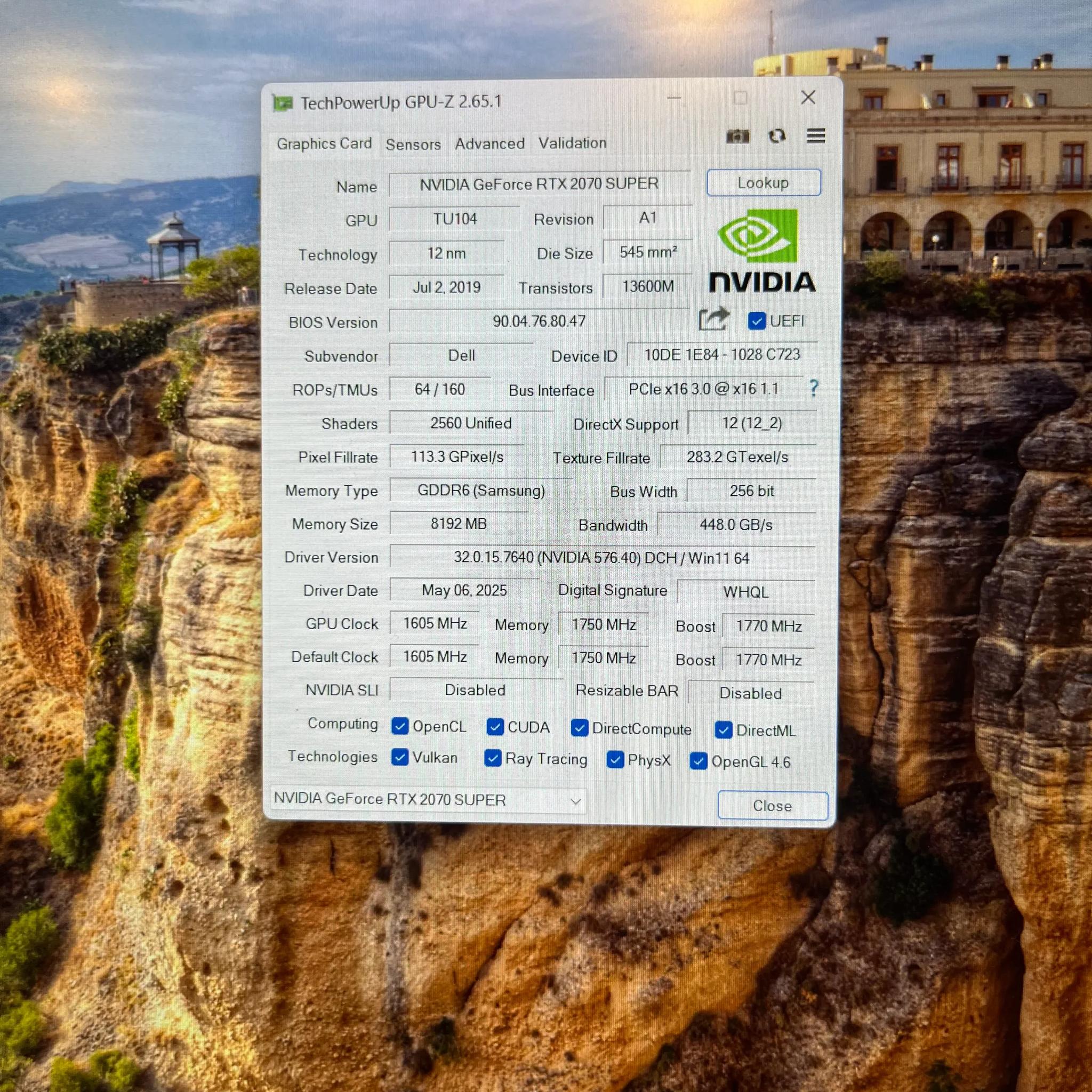 2070S OEM Model Nvidia RTX 2070 Super