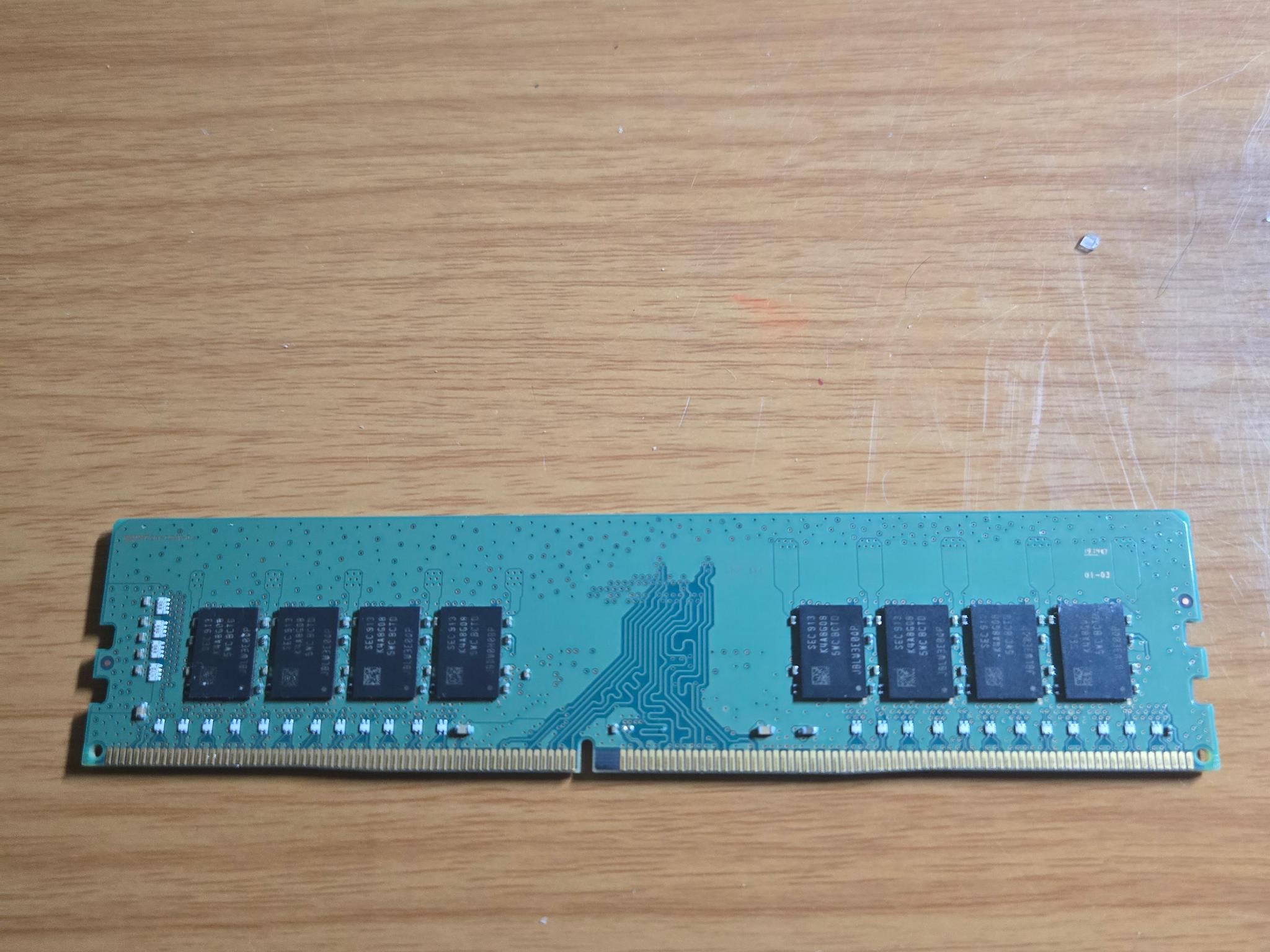 Samsung 32gb of RAM 16gb 2666mhz stick and 16gb (8x2) 2333mhz