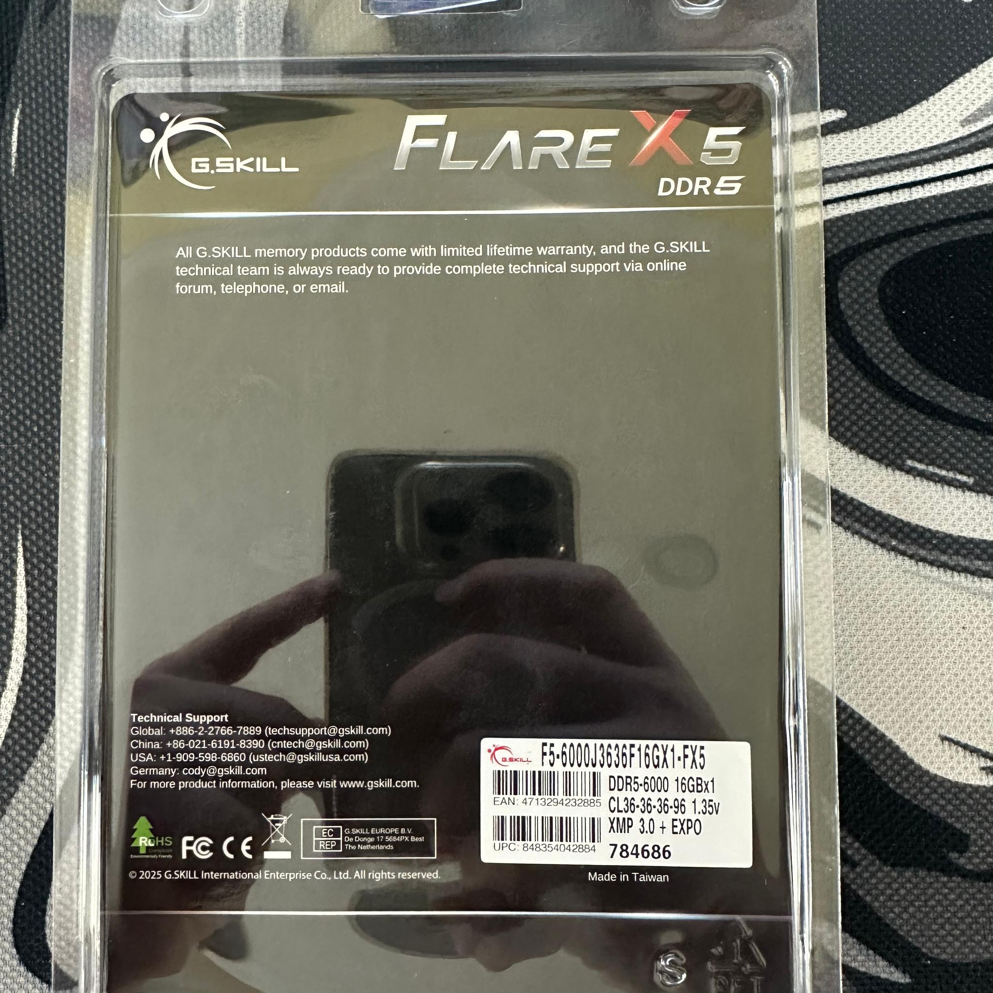 16gb G.skill flare X5 6000 ddr5