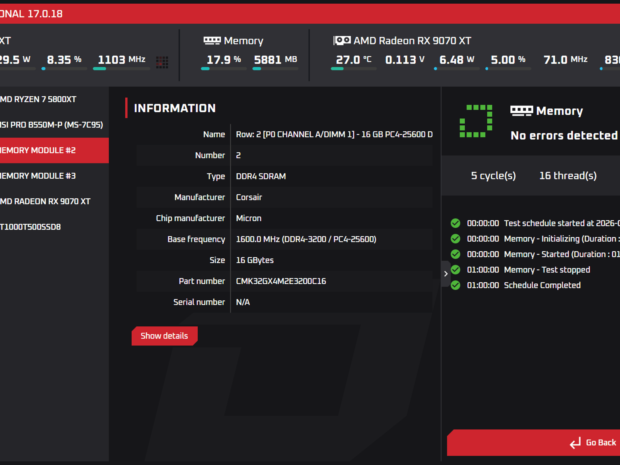 Corsair Vengeance LPX 32GB (2x16GB) DDR4-3200 CL16
