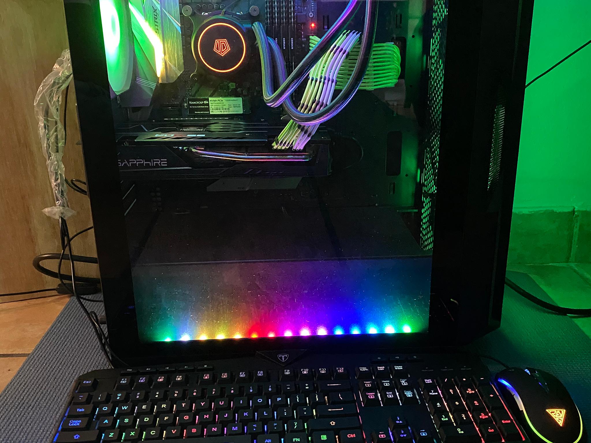 (Liquid Cooled) Intel 9th gen Gaming pc-16GB DDR4(XMP)-over 2TB storage-w/ (Activated)Windows 11 