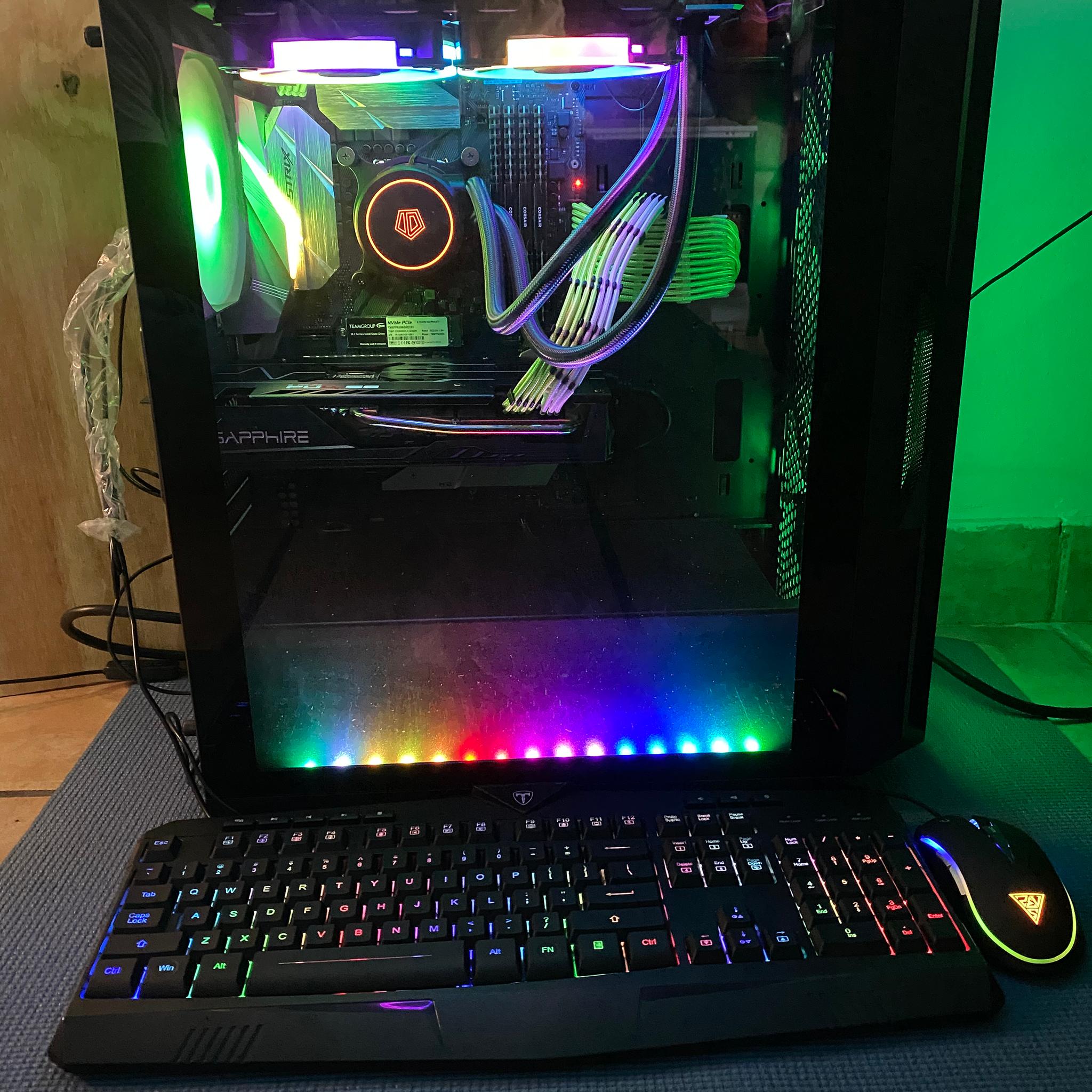 (Liquid Cooled) Intel 9th gen Gaming pc-16GB DDR4(XMP)-over 2TB storage-w/ (Activated)Windows 11 