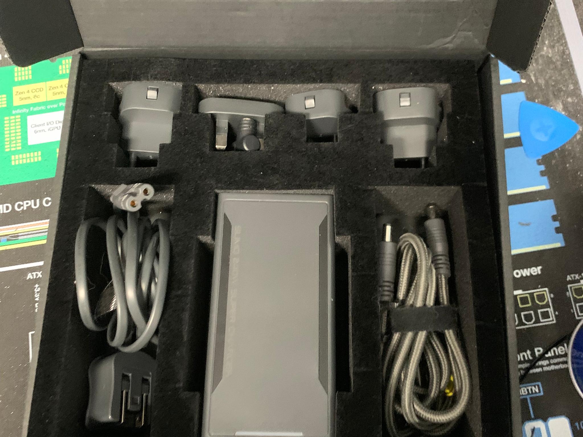 Used SlimQ 240w GaN universal laptop charger