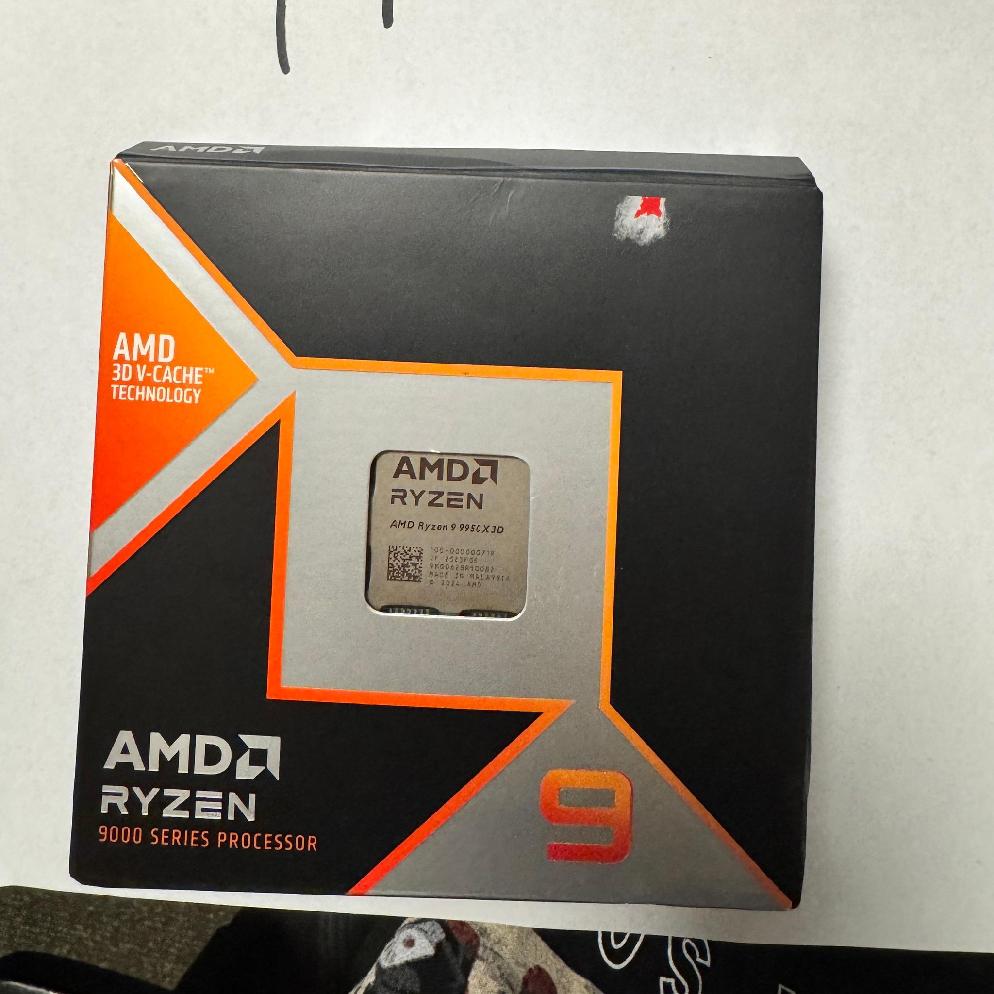 AMD Ryzen 9 9950X3D 16-Core/32-Thread 4.3 GHz (5.7 GHz Max Boost) AM5 PCI-e 5.0 Unlocked Desktop CPU