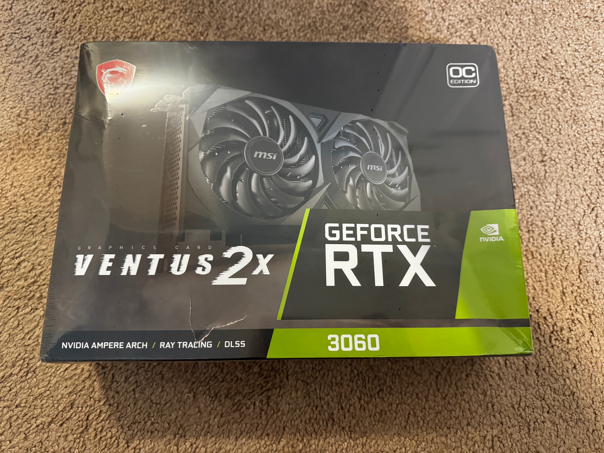 BRAND NEW MSI GeForce RTX 3060 VENTUS 2X 12GB OC Graphics Card, PCI-E Gen 4