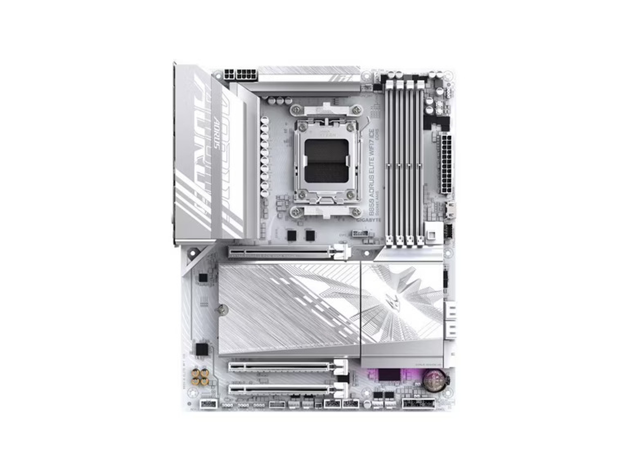 White PC Parts Bundle: B850, RM1000e, Lian Li 207