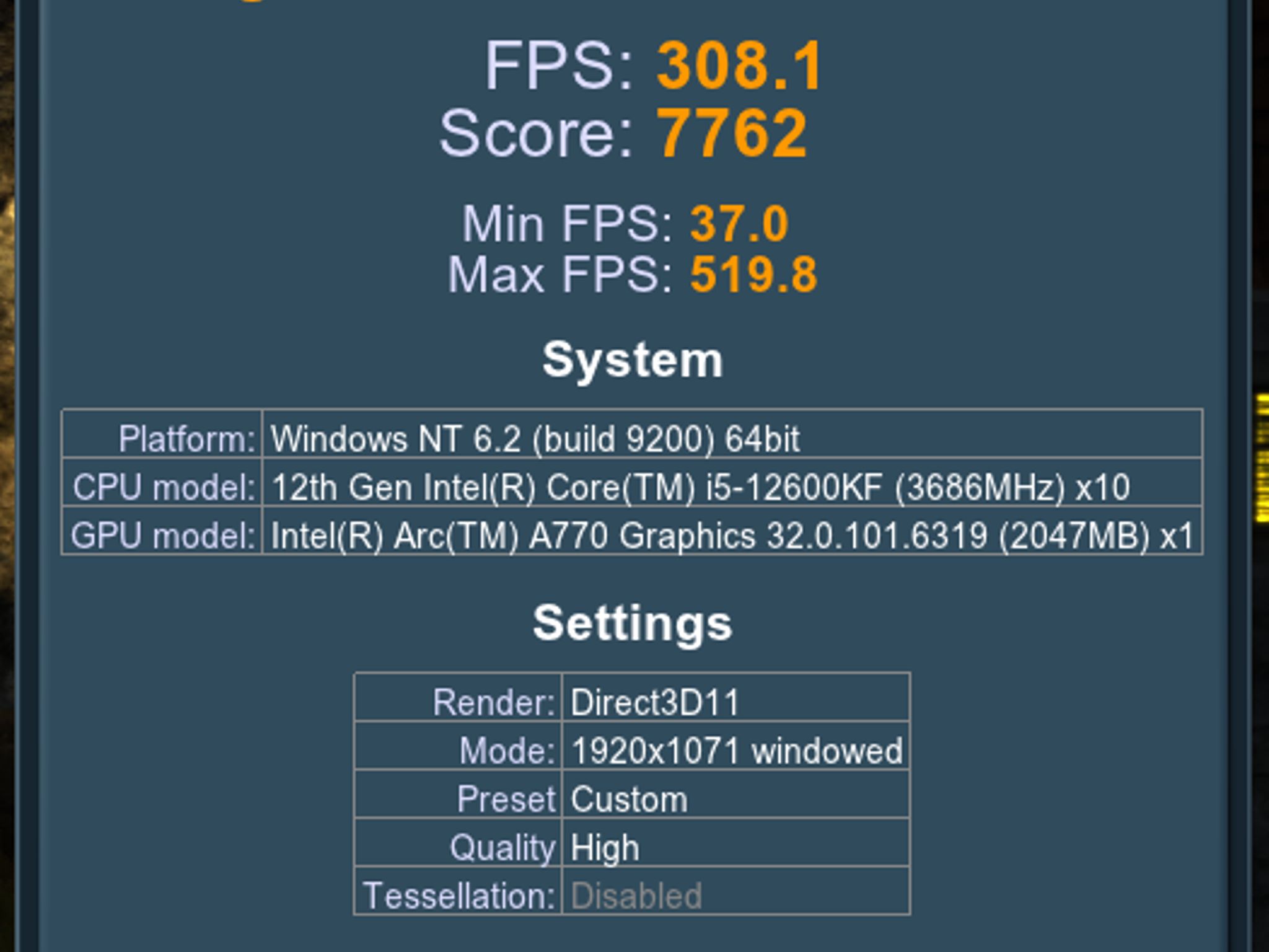 Acer Intel Arc A770 Predator BiFrost OC 16GB GDDR6 Graphics Card PCIE 4.0