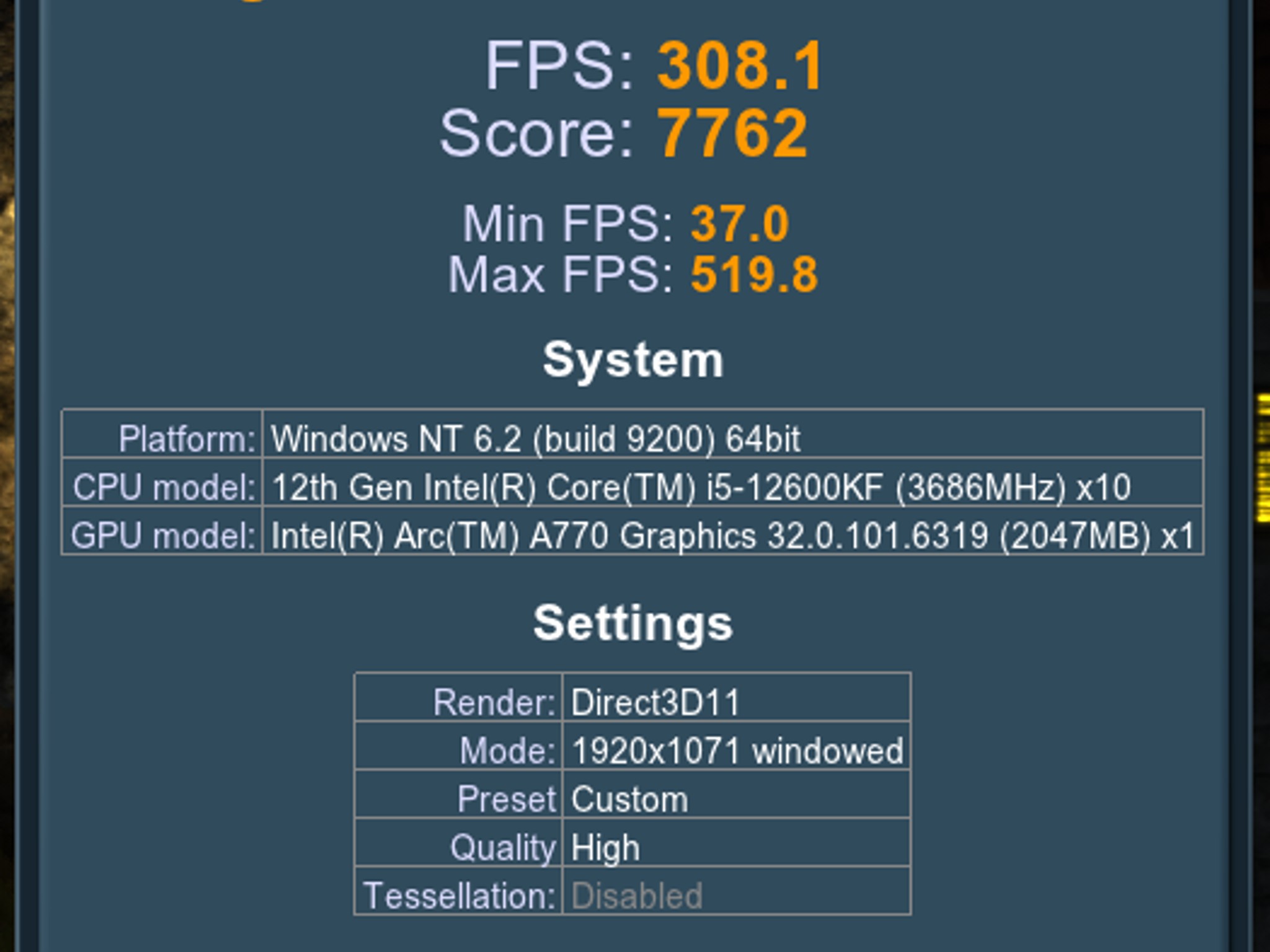 Acer Intel Arc A770 Predator BiFrost OC 16GB GDDR6 Graphics Card PCIE 4.0