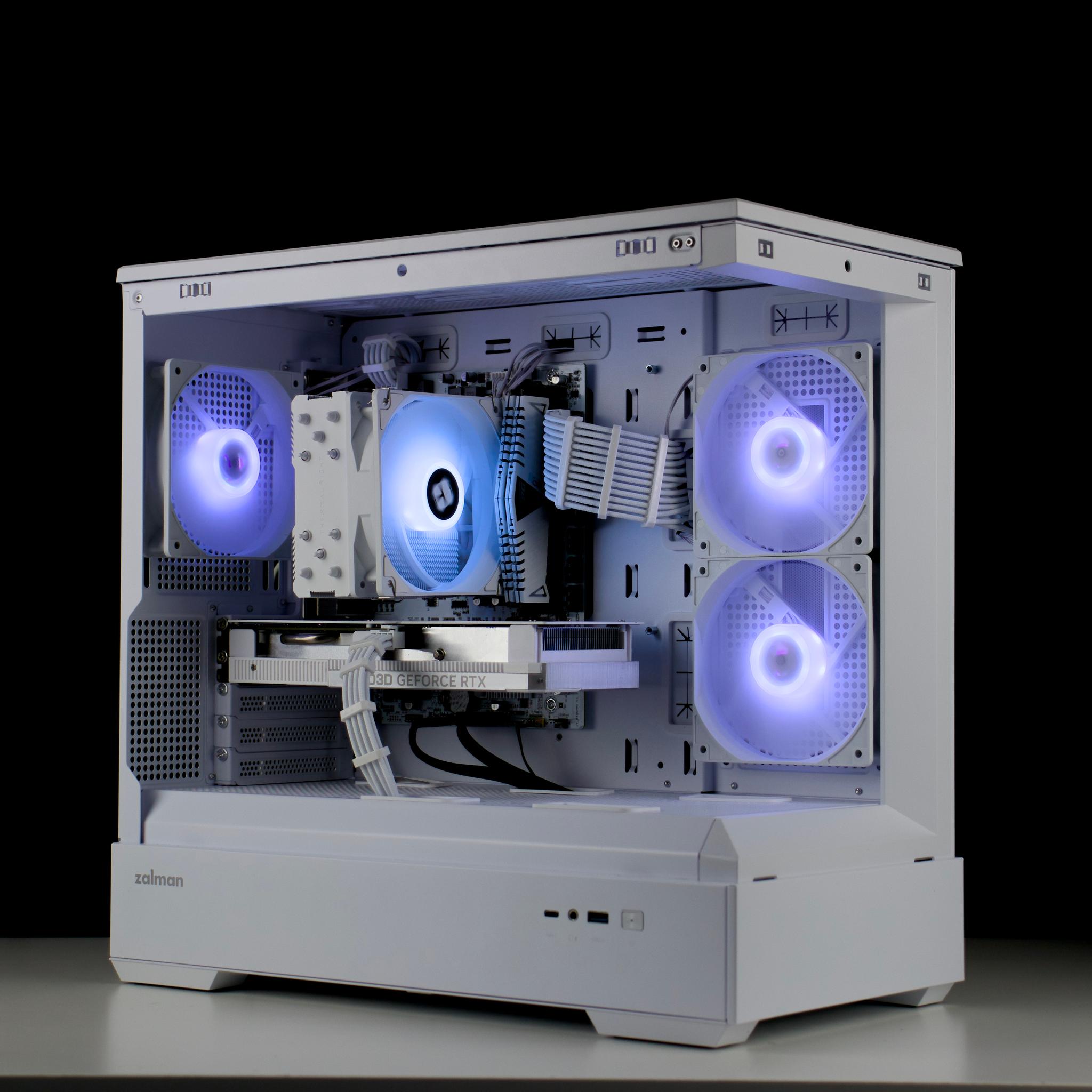 🧊❄️🧊 Whiteout Gaming PC – RTX 4060 , Ryzen 5 5500, 16GB RAM, 1TB SSD - WiFi, BlueTooth 🧊❄️🧊
