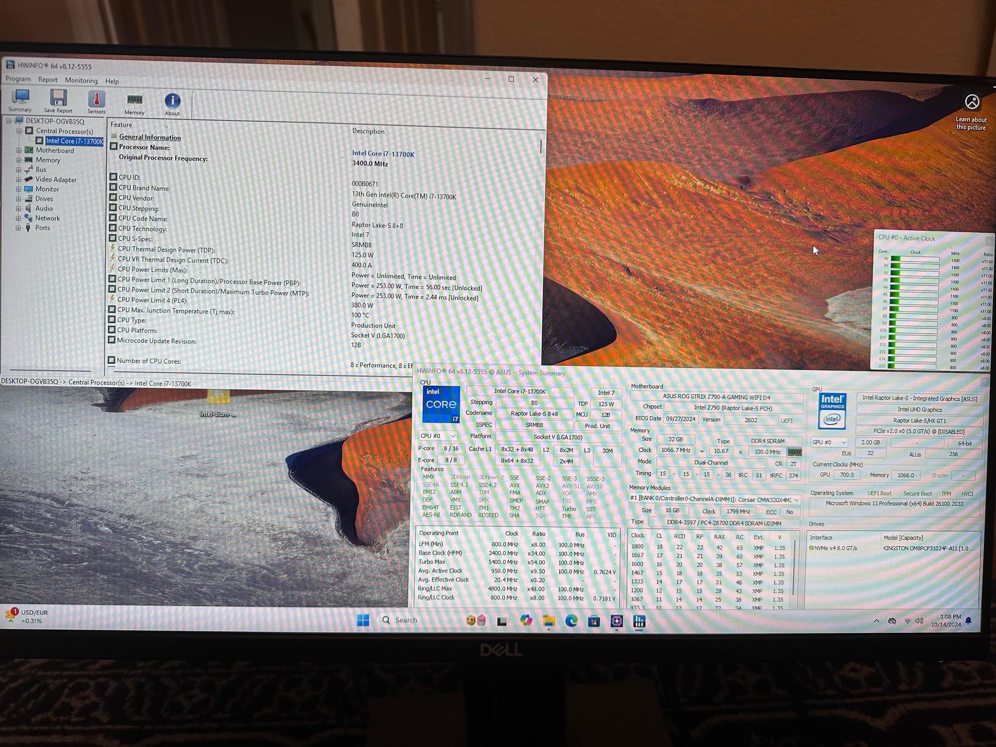 13 Gen i7 13700k