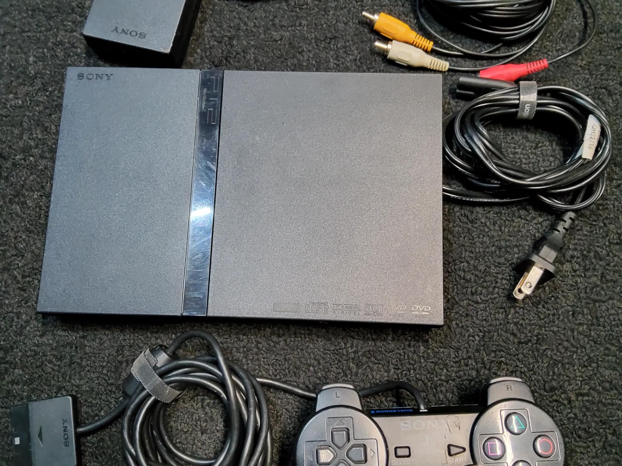 PlayStation 2 Dual Shock Controller + Memory Card with Original Box