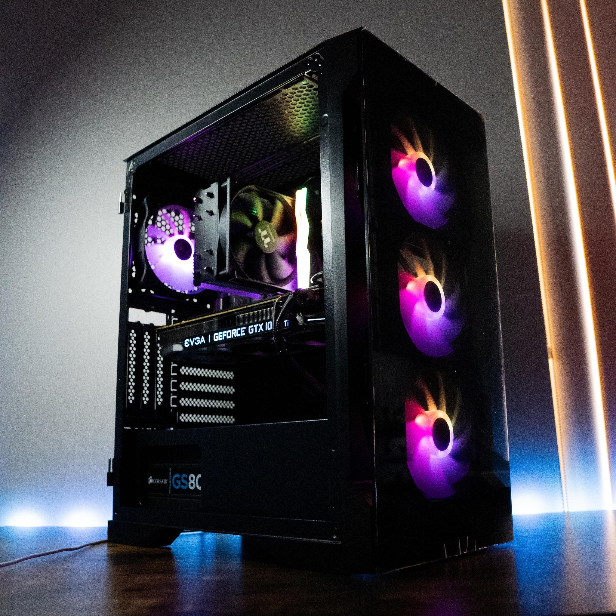 🌃🍬 | EVGA GTX 1080Ti 11GB | RYZEN 5 5600 | 16GB DDR4 RAM | 2TB | Night Candy