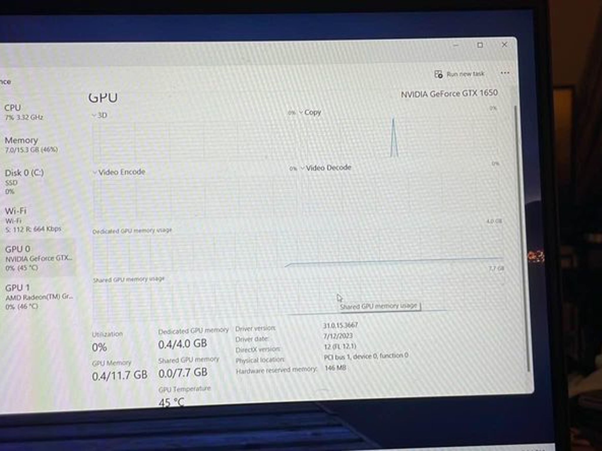 hp victus 15” ryzen 5600h gtx 1650