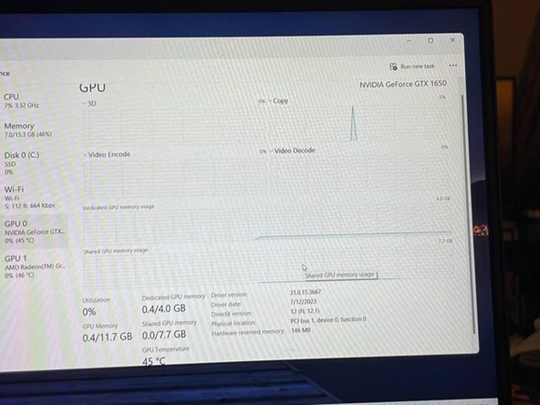 hp victus 15” ryzen 5600h gtx 1650