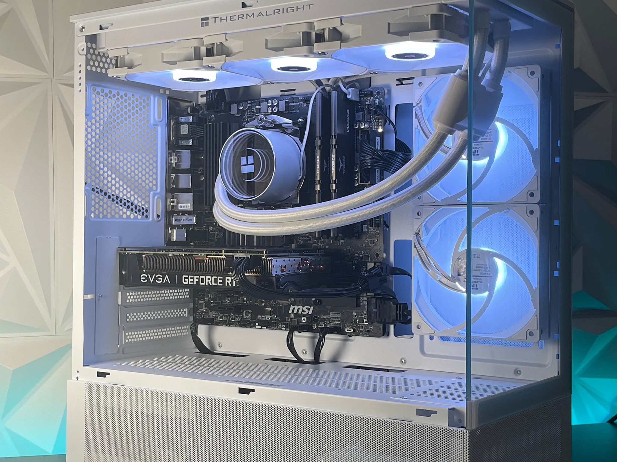 RTX 3060 Ti 8GB, Ryzen 5 4500, 32GB RAM 3200MHz | White RGB Gaming Computer/PC