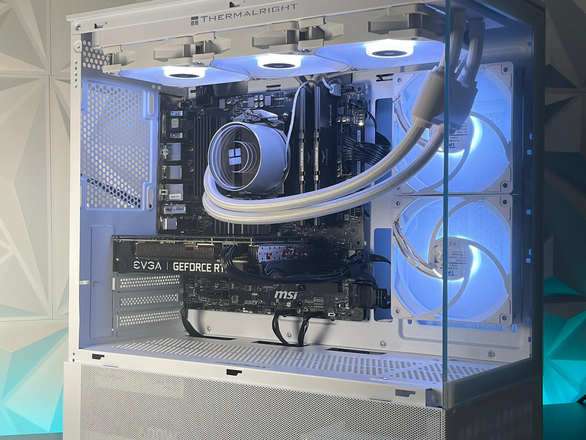 RTX 3060 Ti 8GB, Ryzen 5 4500, 32GB RAM 3200MHz | White RGB Gaming Computer/PC