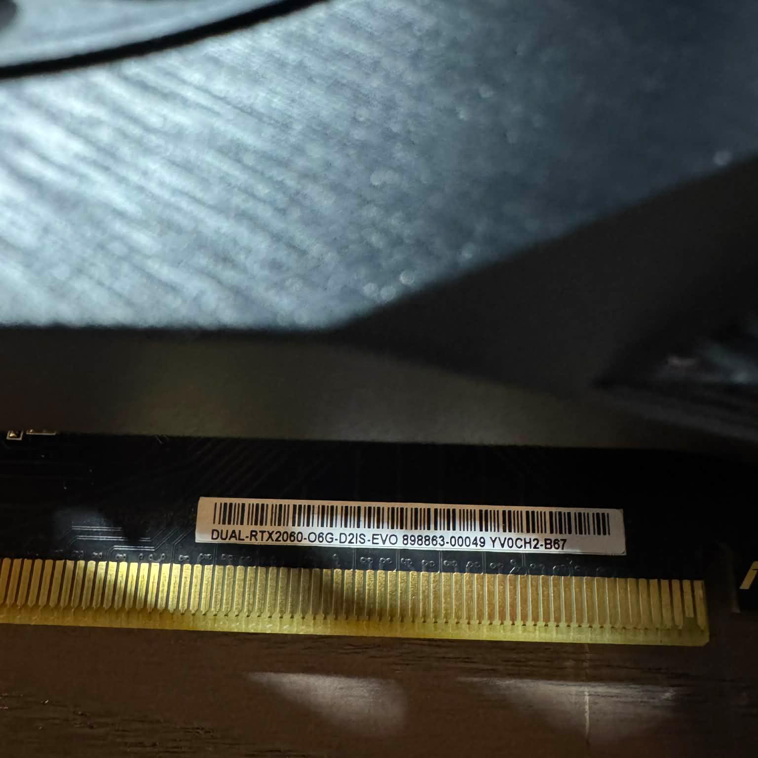 Asus GeForce RGB RTX 2060 6GB GDDR6 Graphics Card GPU DUAL-RTX2060-06G-EVO