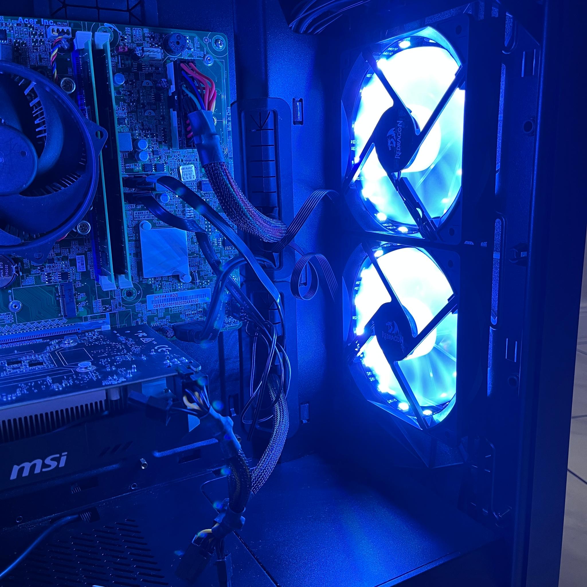 🔥🖥️ Budget Gaming PC – RGB Case, Intel i5-6500, NVIDIA GTX 1650 4GB, 1TB Storage & 16 GB RAM🔵🔥
