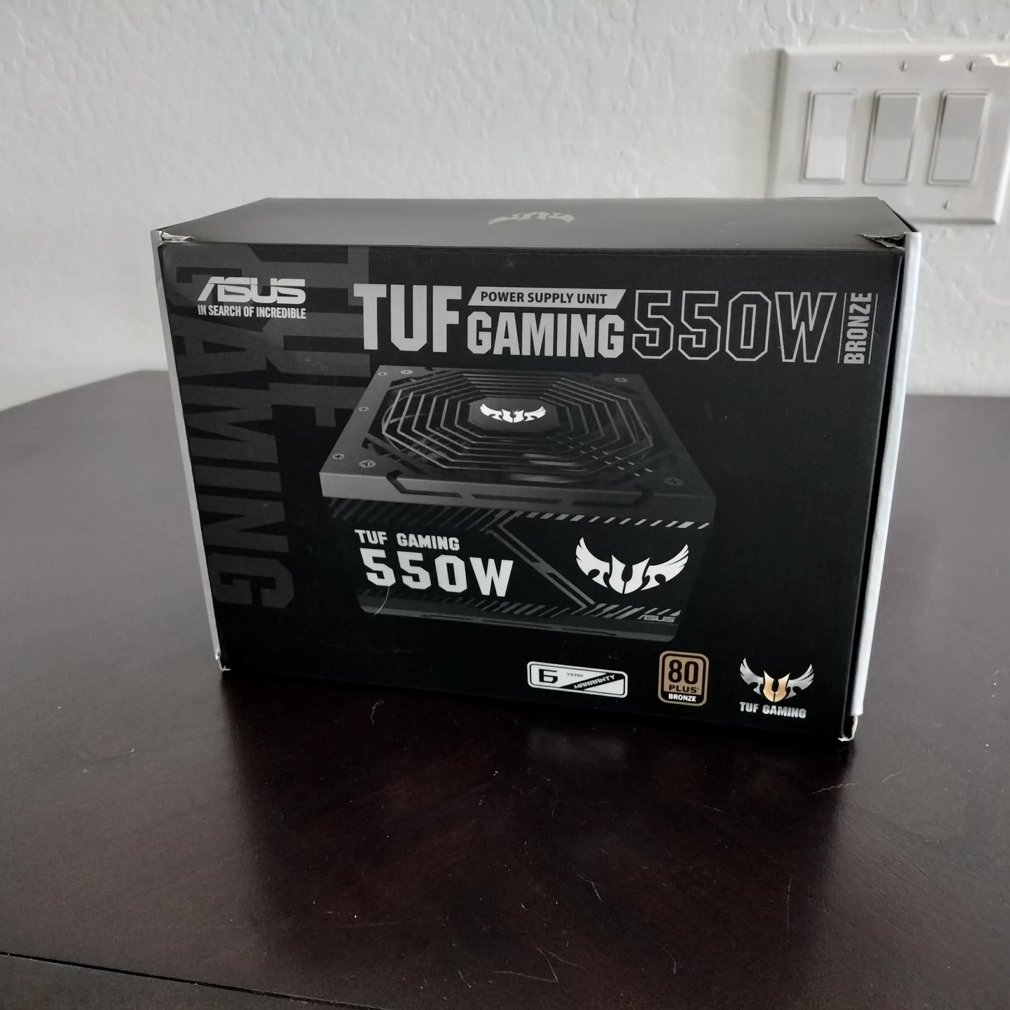 TUF GAMING 550W Power Supply Unit 80 PLUS Bronze Certification