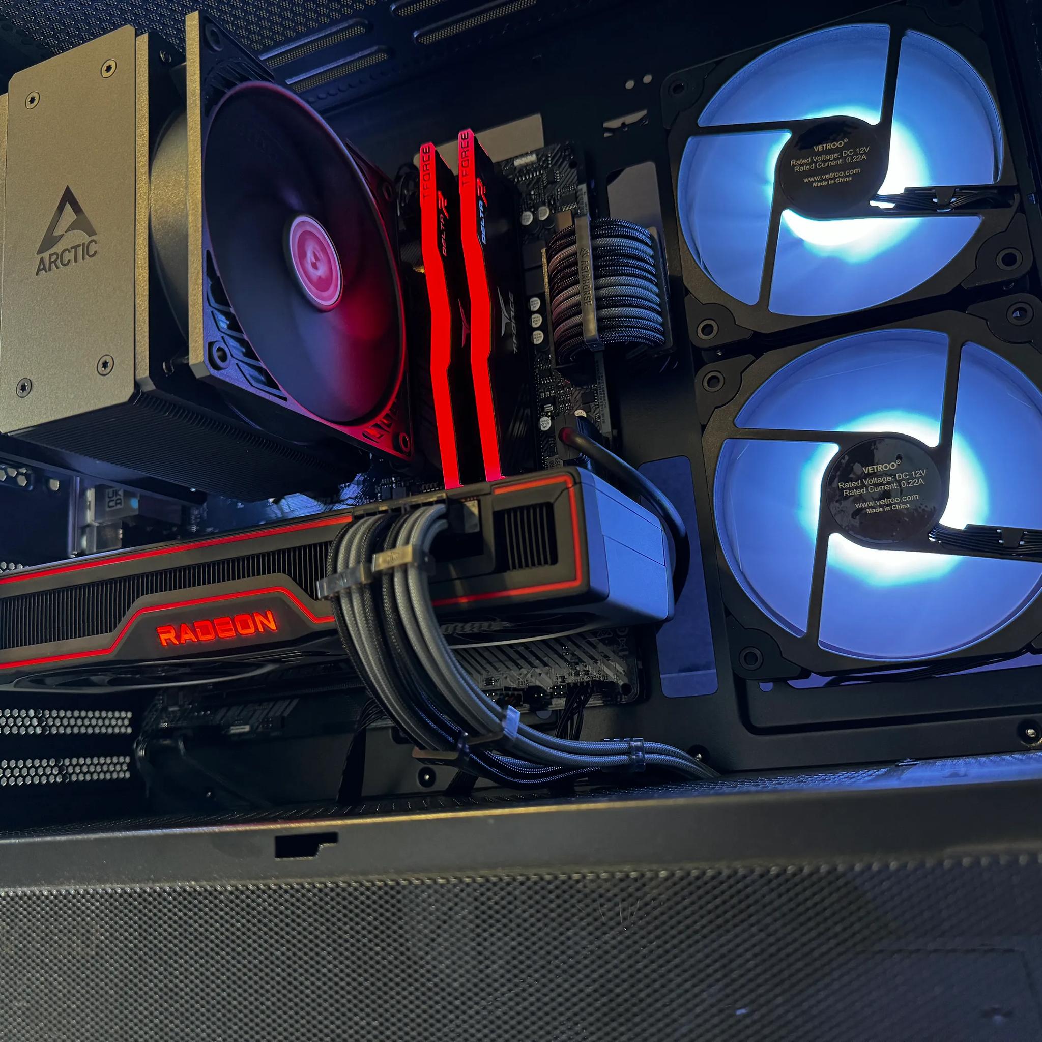 🔴VADER⚫️ Gaming PC | AMD Ryzen 5 5600 | 16GB DDR4 | 6700 XT | 1TB m.2 SSD | Win11 PRO | Wi-Fi