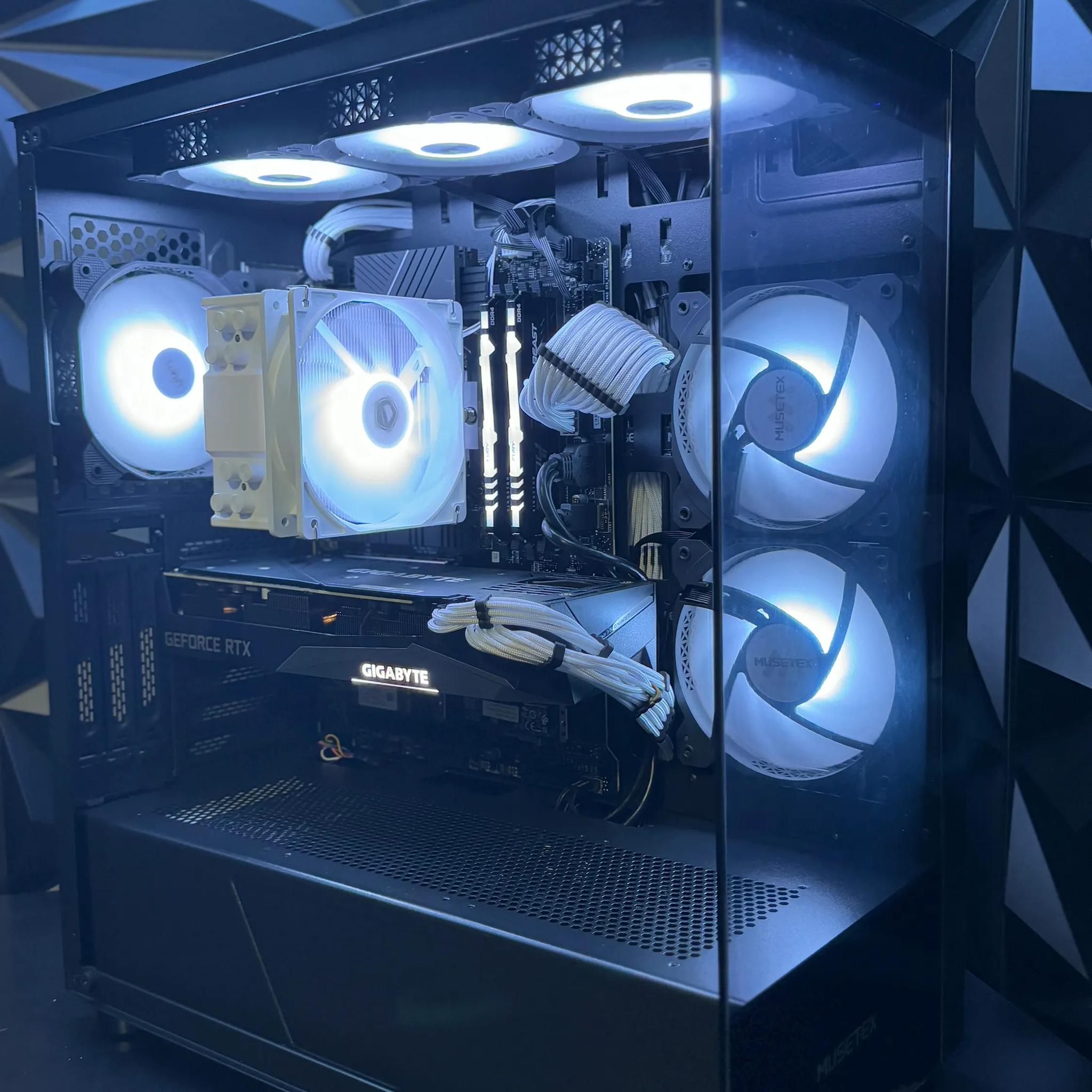 ☯︎☾𖤓The Yin Yang Build ☯︎☾𖤓| I5 12th Gen| RTX 3070| 16 GB DDR4 RGB| 1.75 TB M.2 Tusker Build 1270