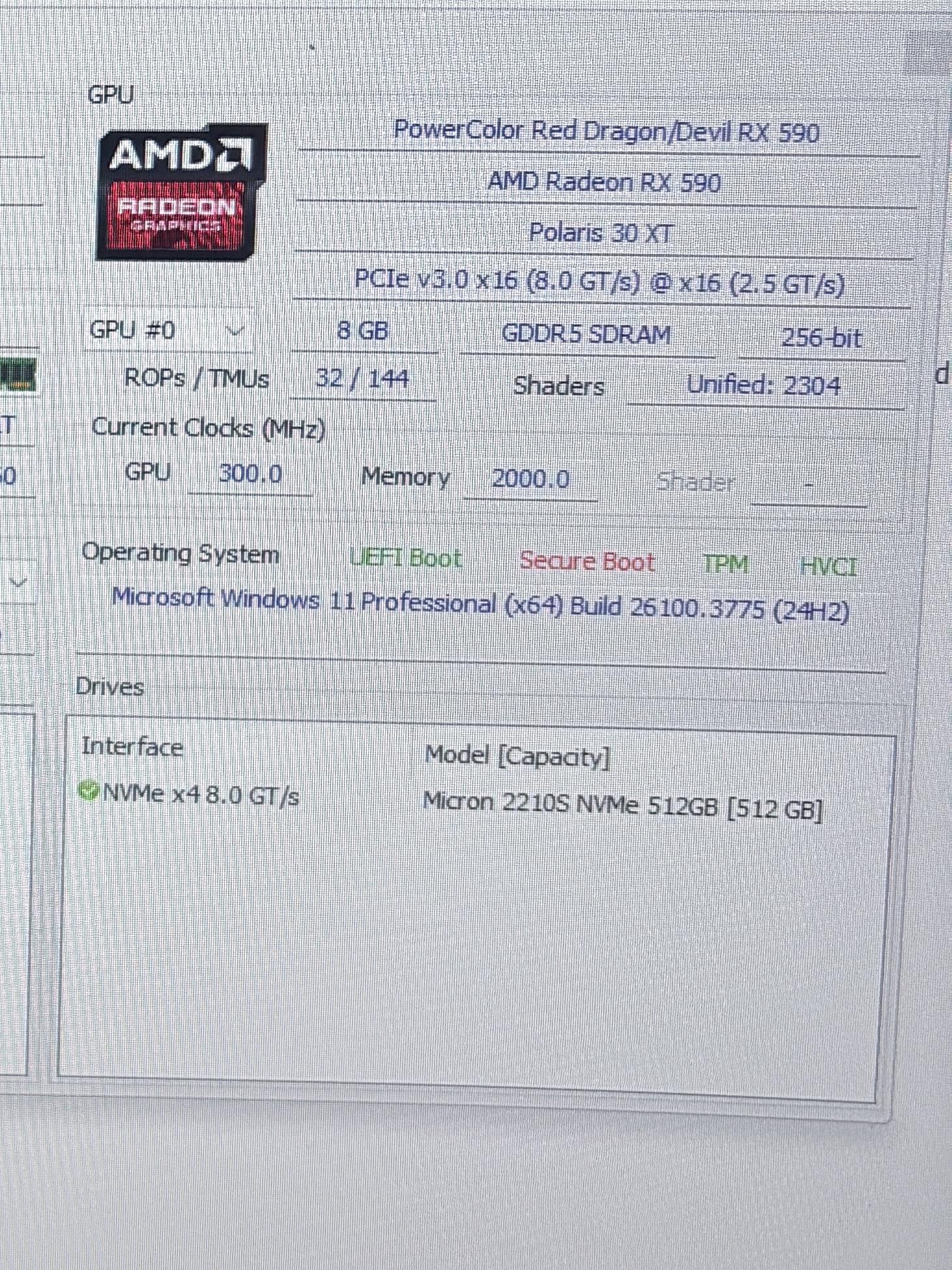 PRICE DROP! White Out PowerColor Rx 590 8gb Red Dragon Modded