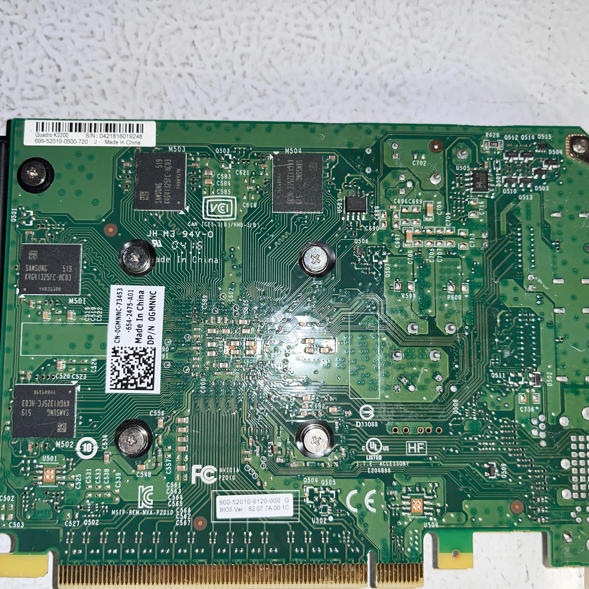 NVIDIA Quadro K2200 4GB GDDR5 Workstation GPU – DisplayPort & DVI – Tested