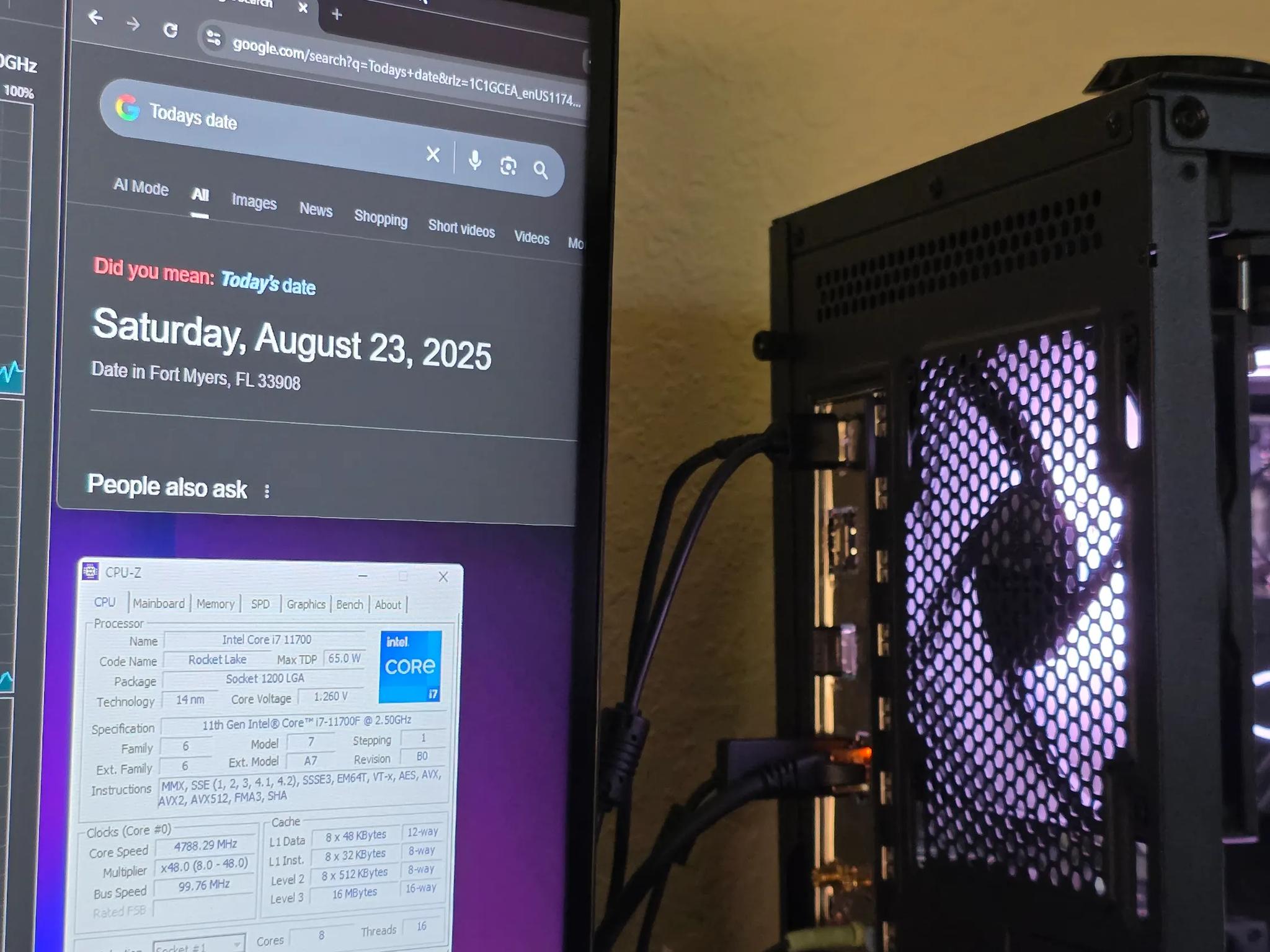 FOR SALE Intel i7-11700F CPU + Free Motherboard + Cooler