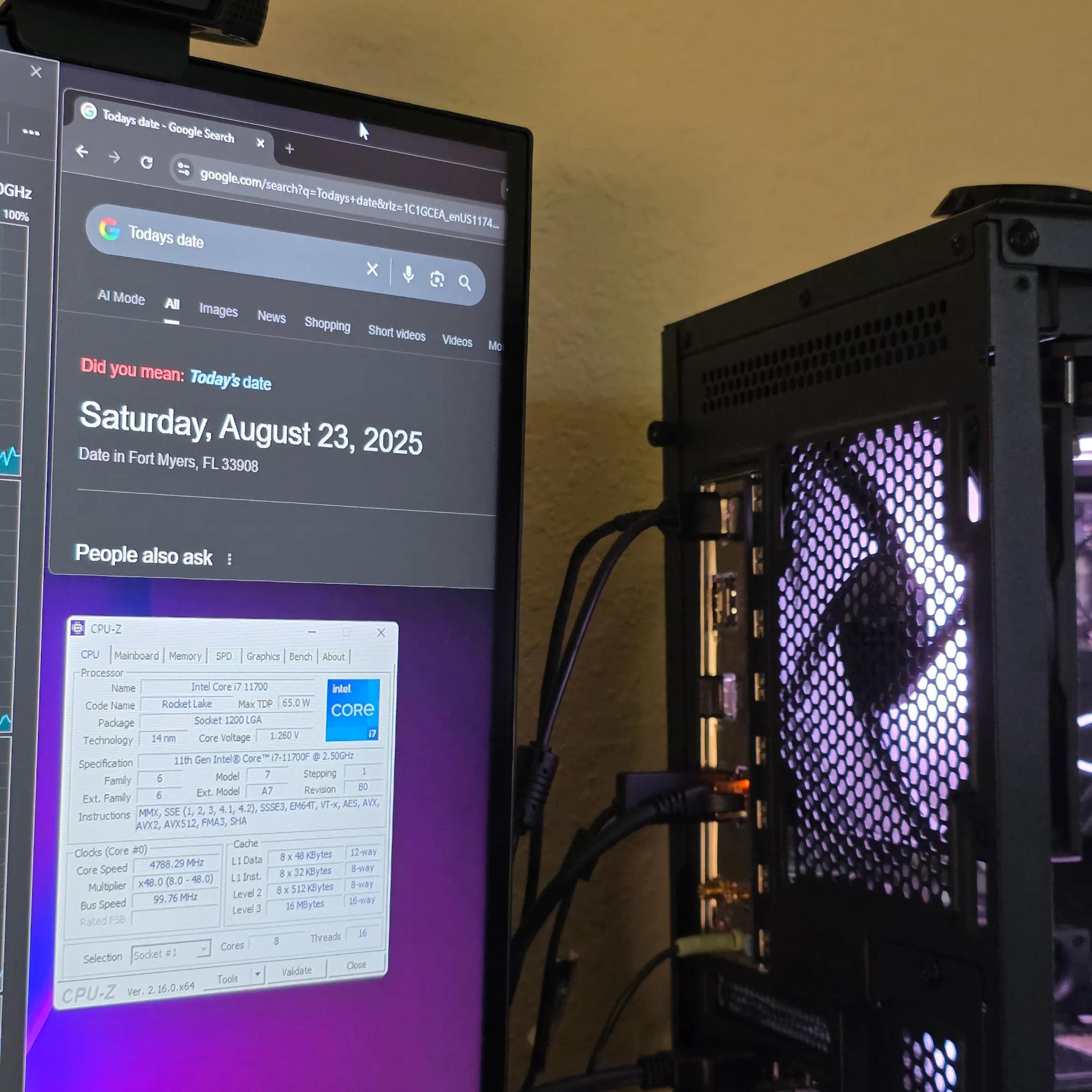 FOR SALE Intel i7-11700F CPU + Free Motherboard + Cooler