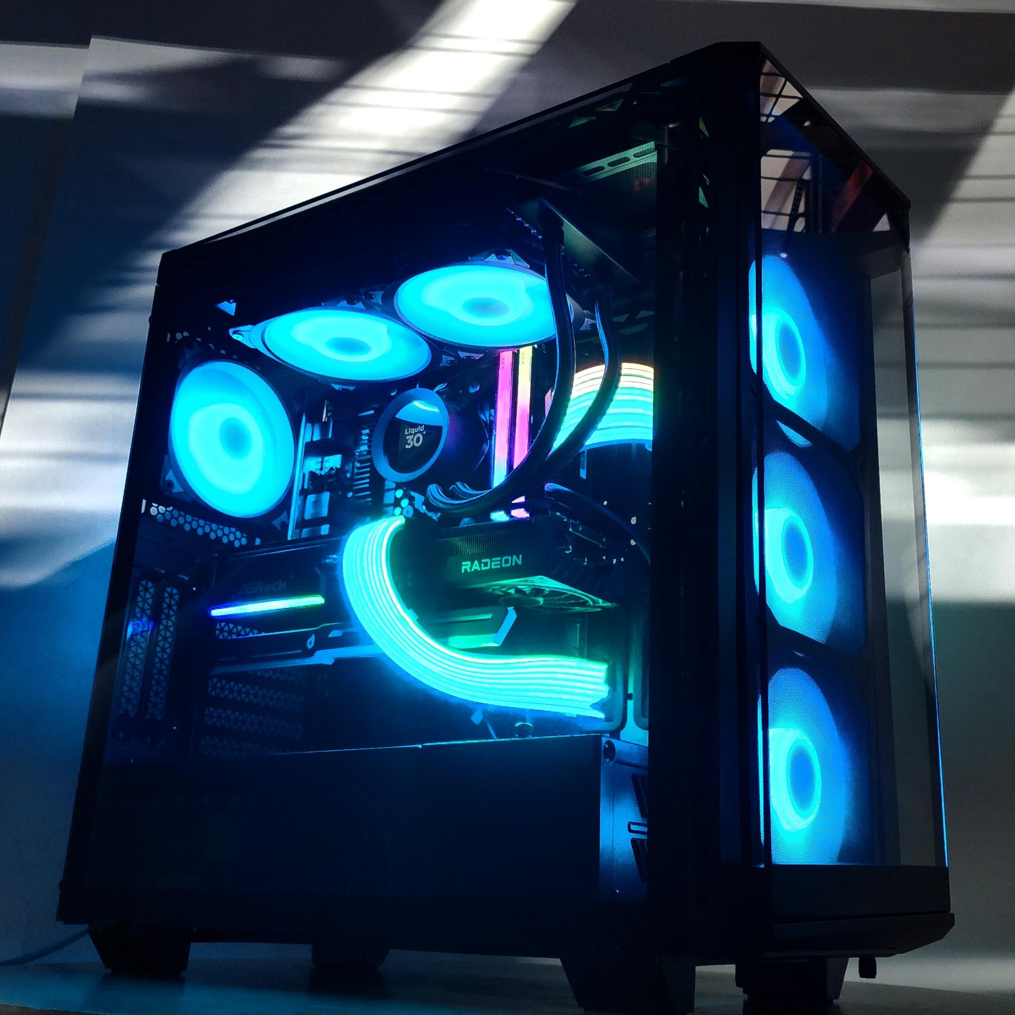 Gaming PC Ryzen 7 7700X 32GB RAM 1TB SSD RX 9070 16GB Win11 Computer
