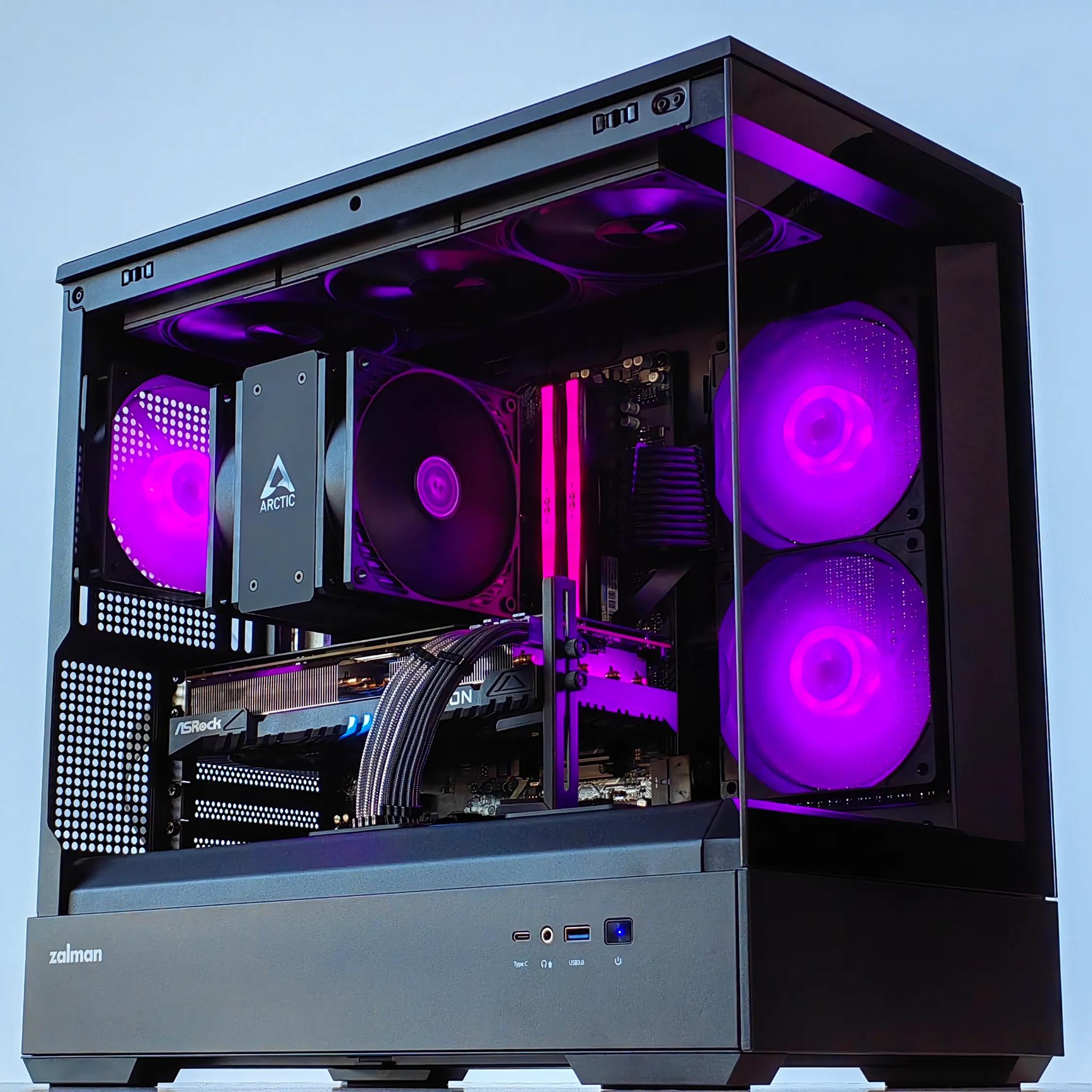 🖤👑 Gaming PC🏅 AMD RX 7900 GRE 16GB🏅AMD Ryzen 7 8700F🏅32GB DDR5🏅1TB SSD