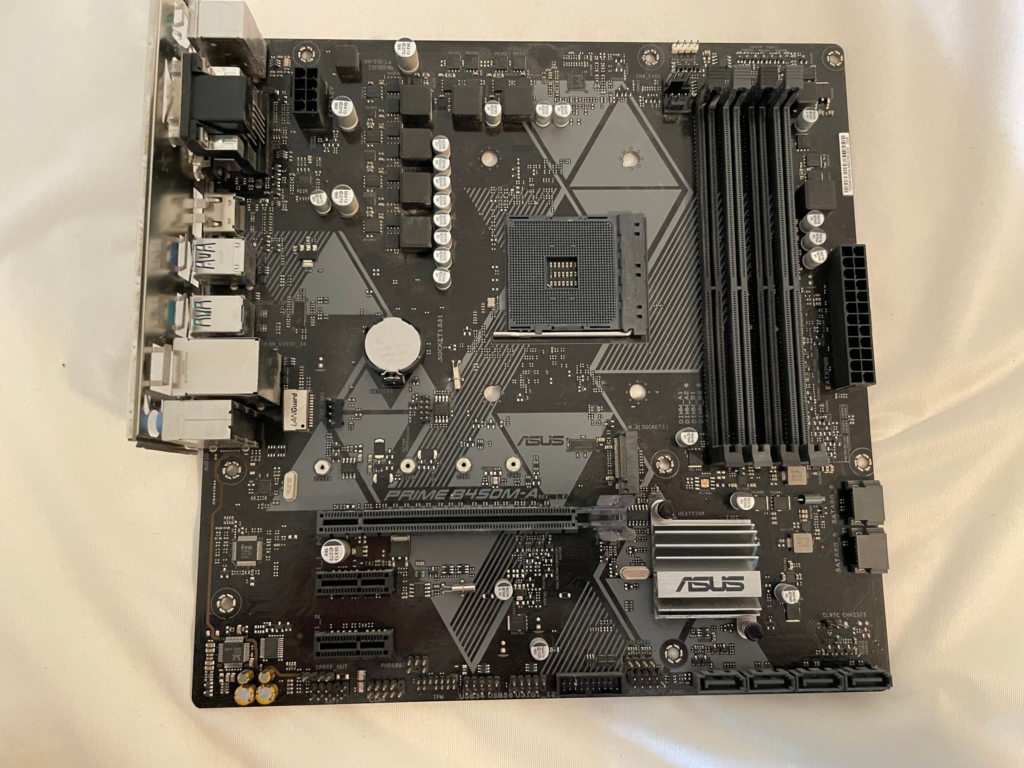 Asus PRIME B450M-A mATX Motherboard (Black)