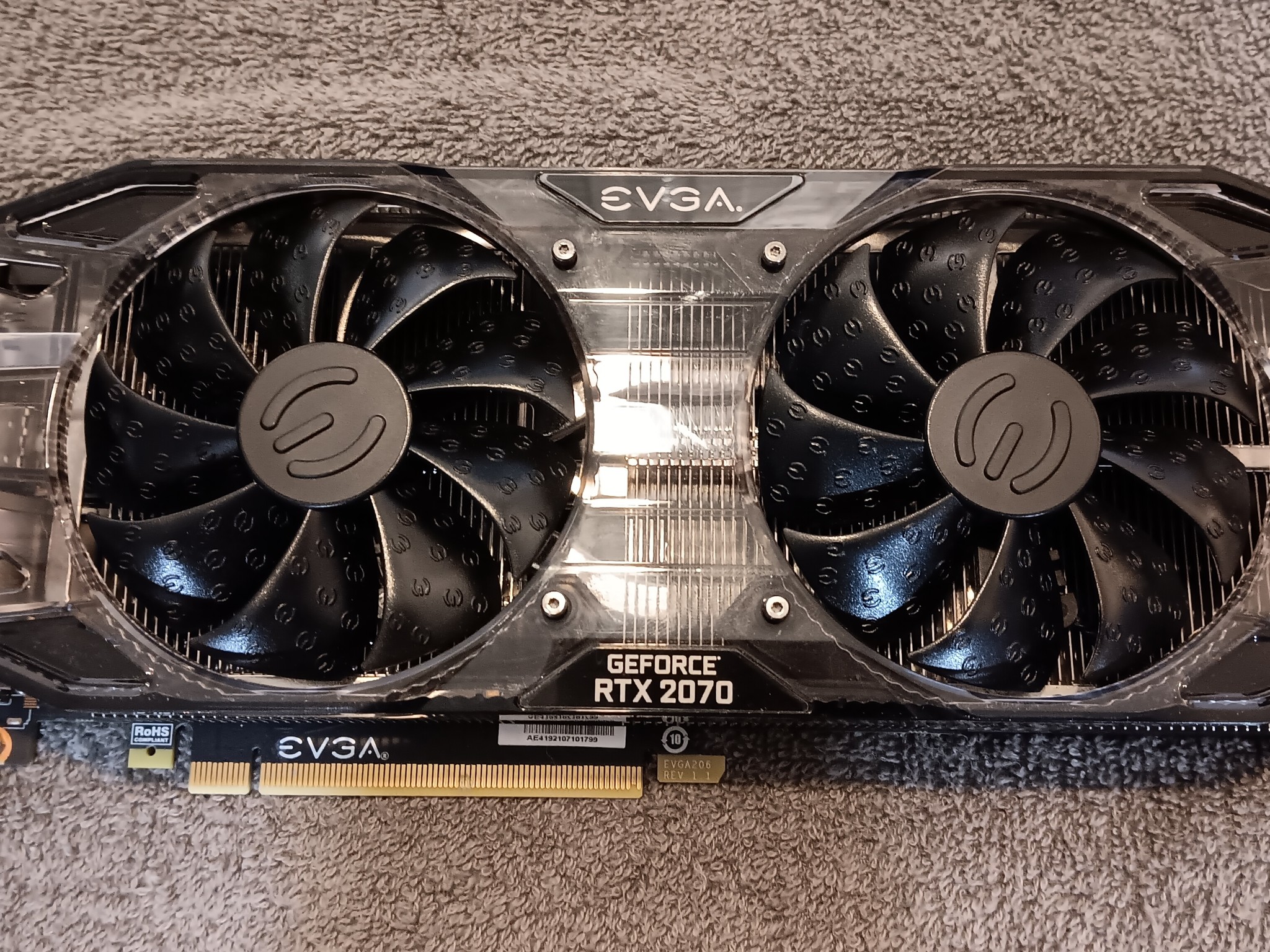 EVGA GeForce RTX-2070 8GB 08G-P4-1071-KR GPU Tested