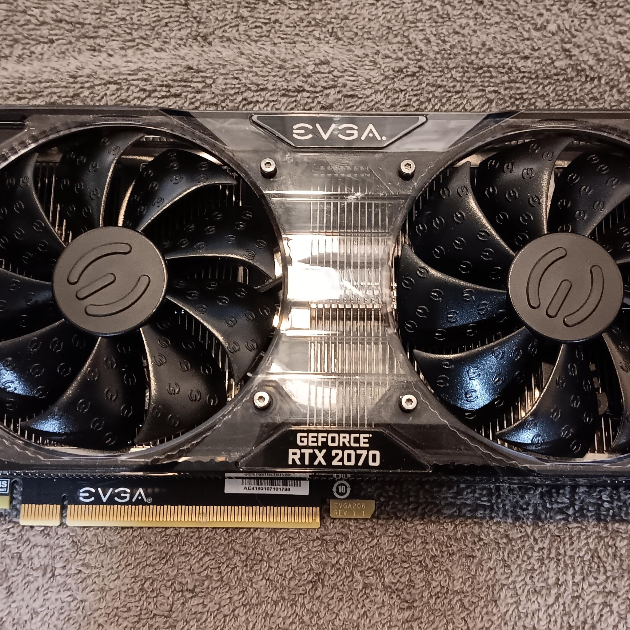 EVGA GeForce RTX-2070 8GB 08G-P4-1071-KR GPU Tested
