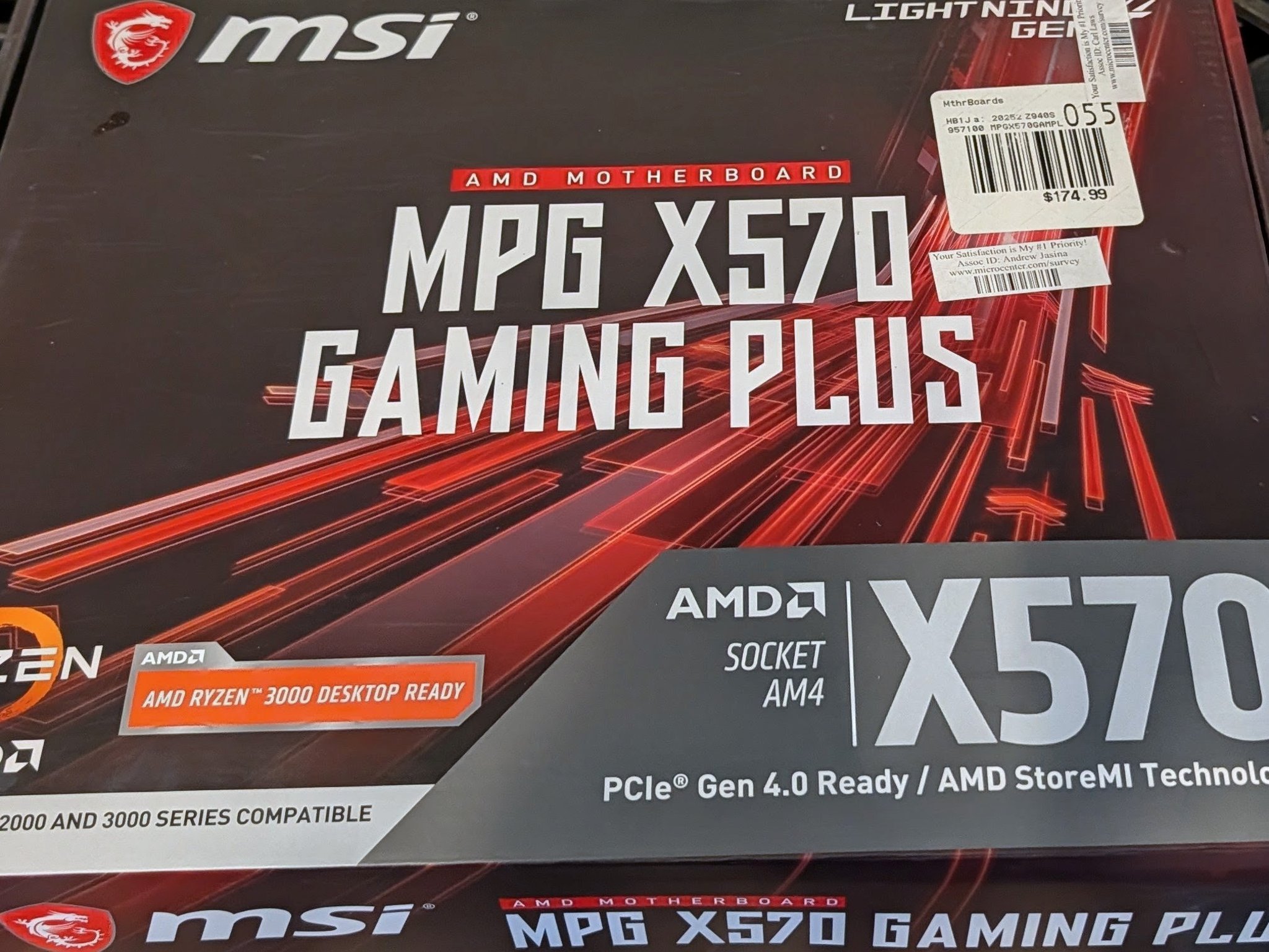 AM4 X570 MSI MPG Gaming Plus Full ATX