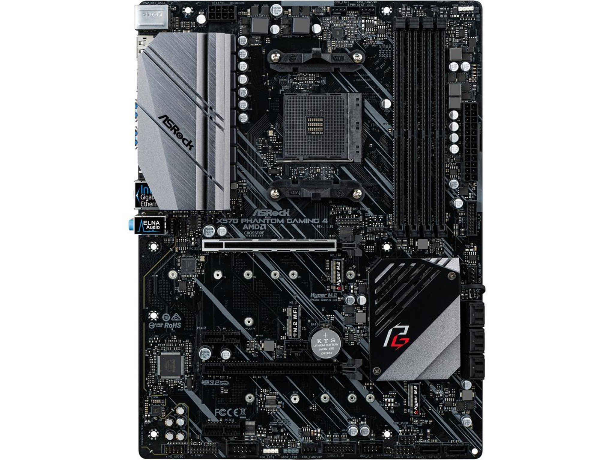 ASRock X570 PHANTOM GAMING 4 AM4 AMD X570 SATA 6Gb/s ATX AMD Motherboard