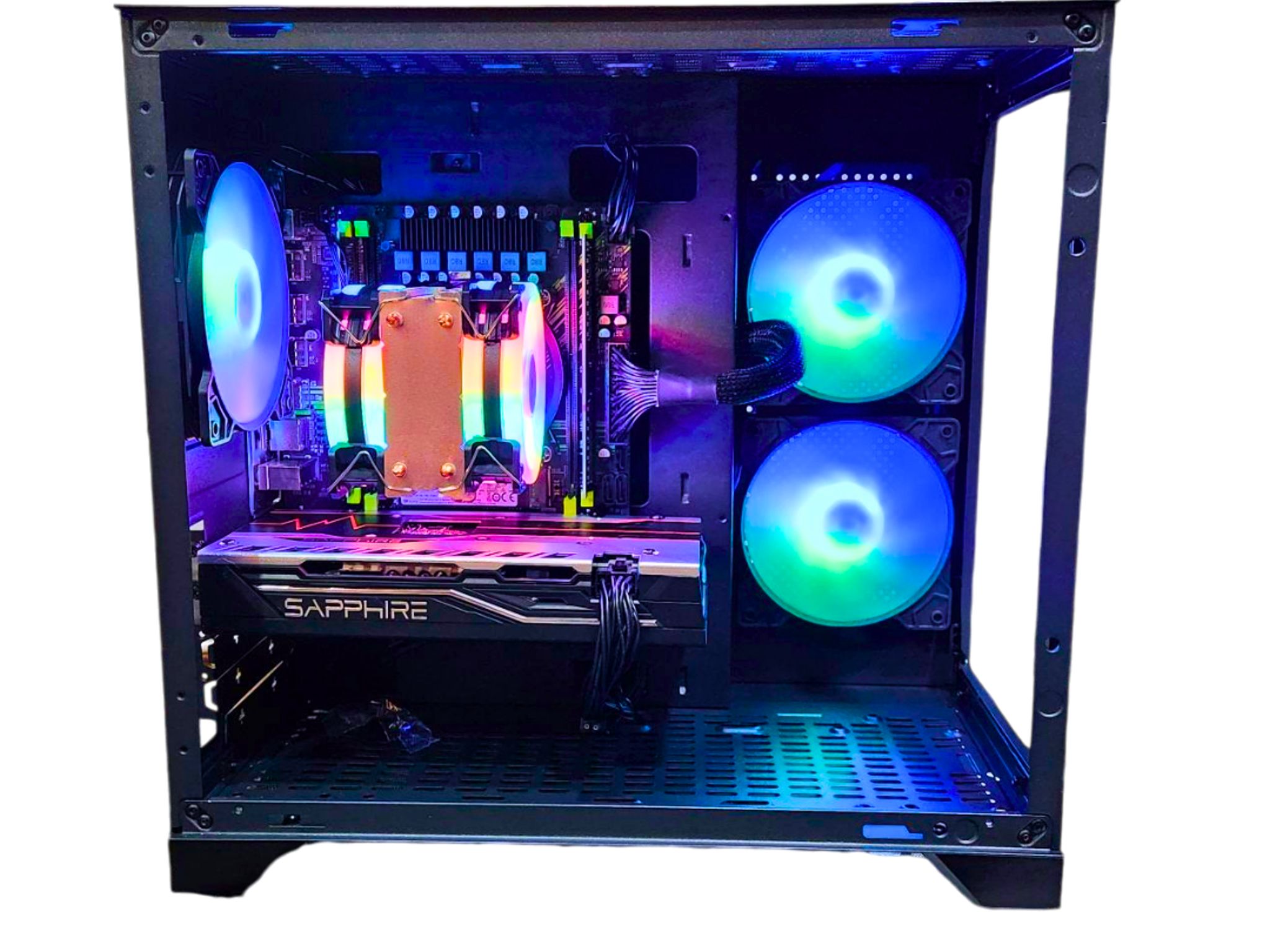 🎑Outlook🌄: RX 580 8GB | Xeon E5-2650 V3 | 16GB DDR4 RAM | 512GB SSD | 5 Fans | RGB Gaming PC