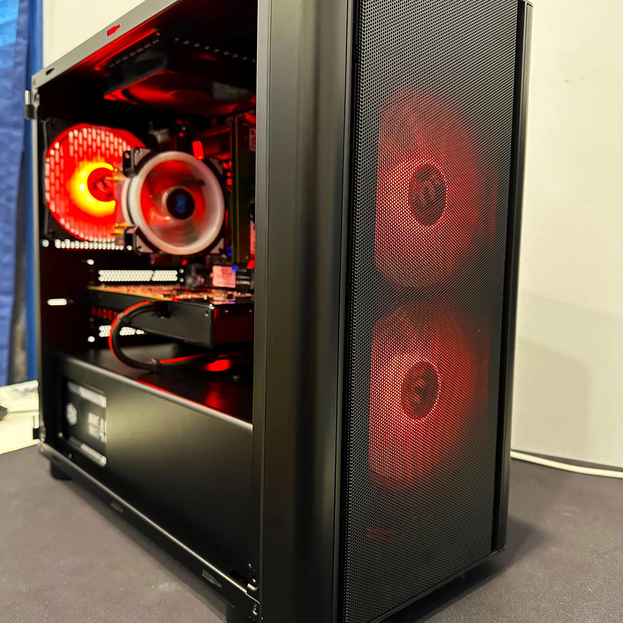 🚨🩸Starter Gaming PC🩸🚨- Intel  Xeon 2640 V3 8 Cores-AMD RX 580 4GB-16GB DDR4 RAM-512GB NVME